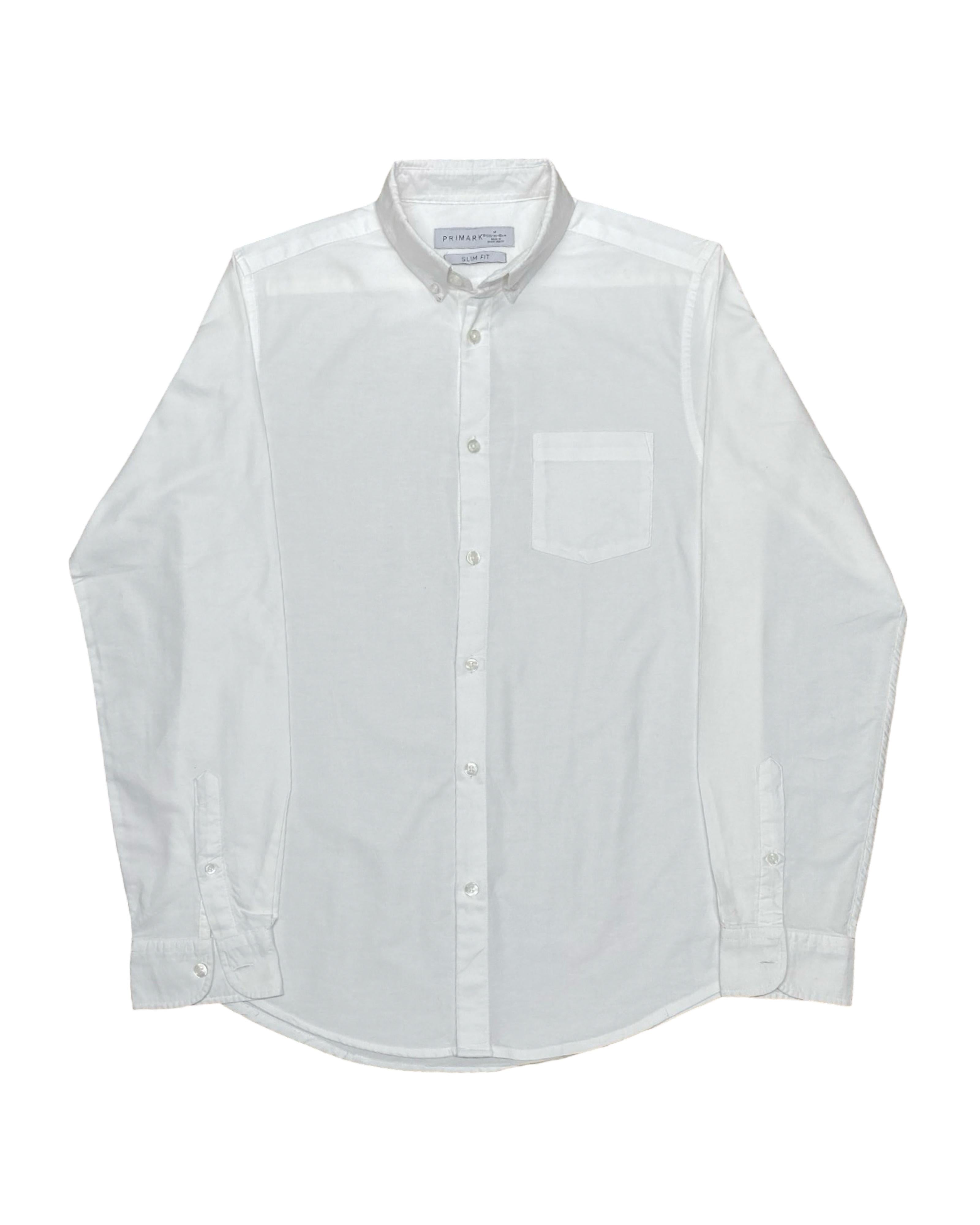 Primark White Slim Fit Shirt | Small | Chest 20”
