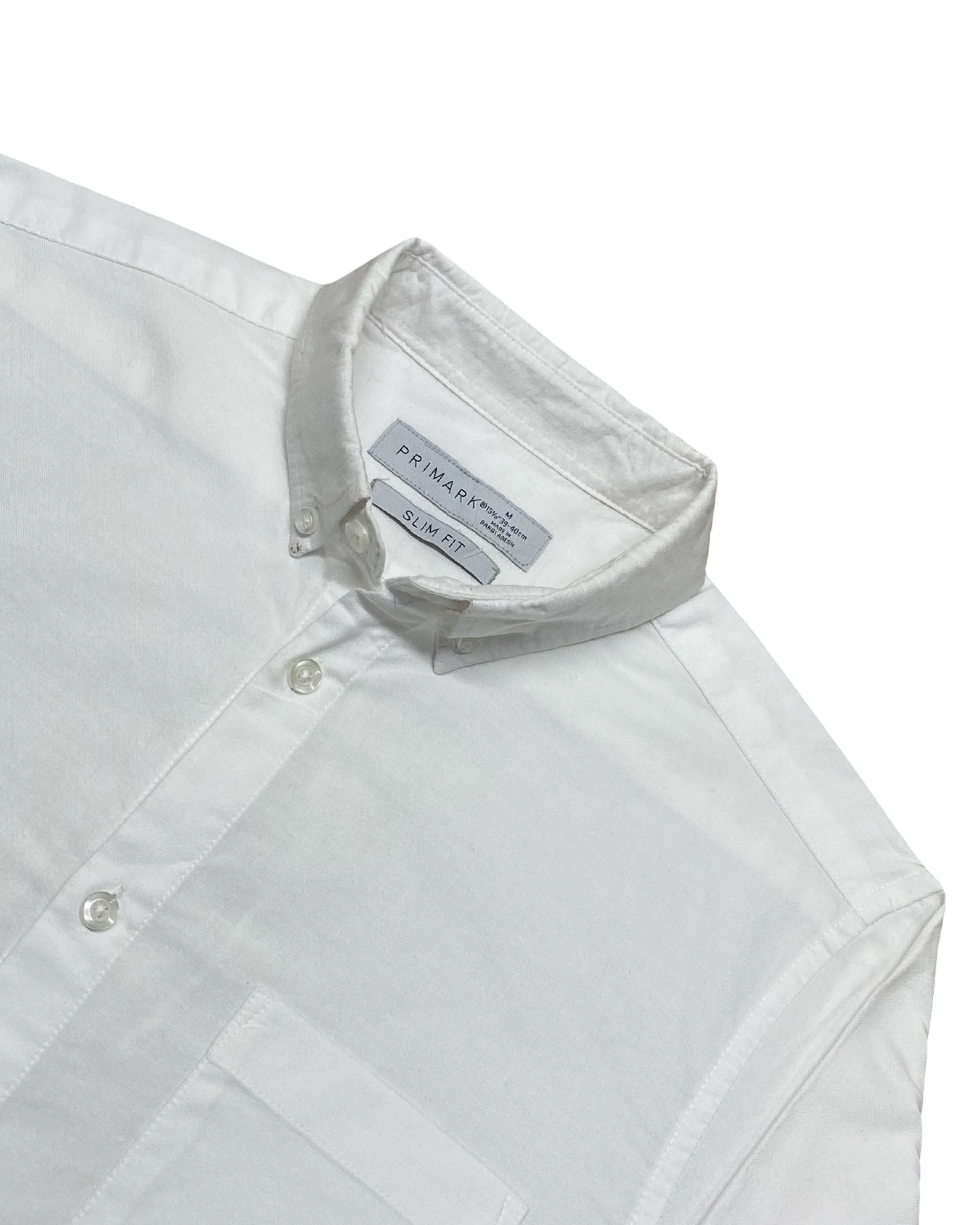 Primark White Slim Fit Shirt | Small | Chest 20”