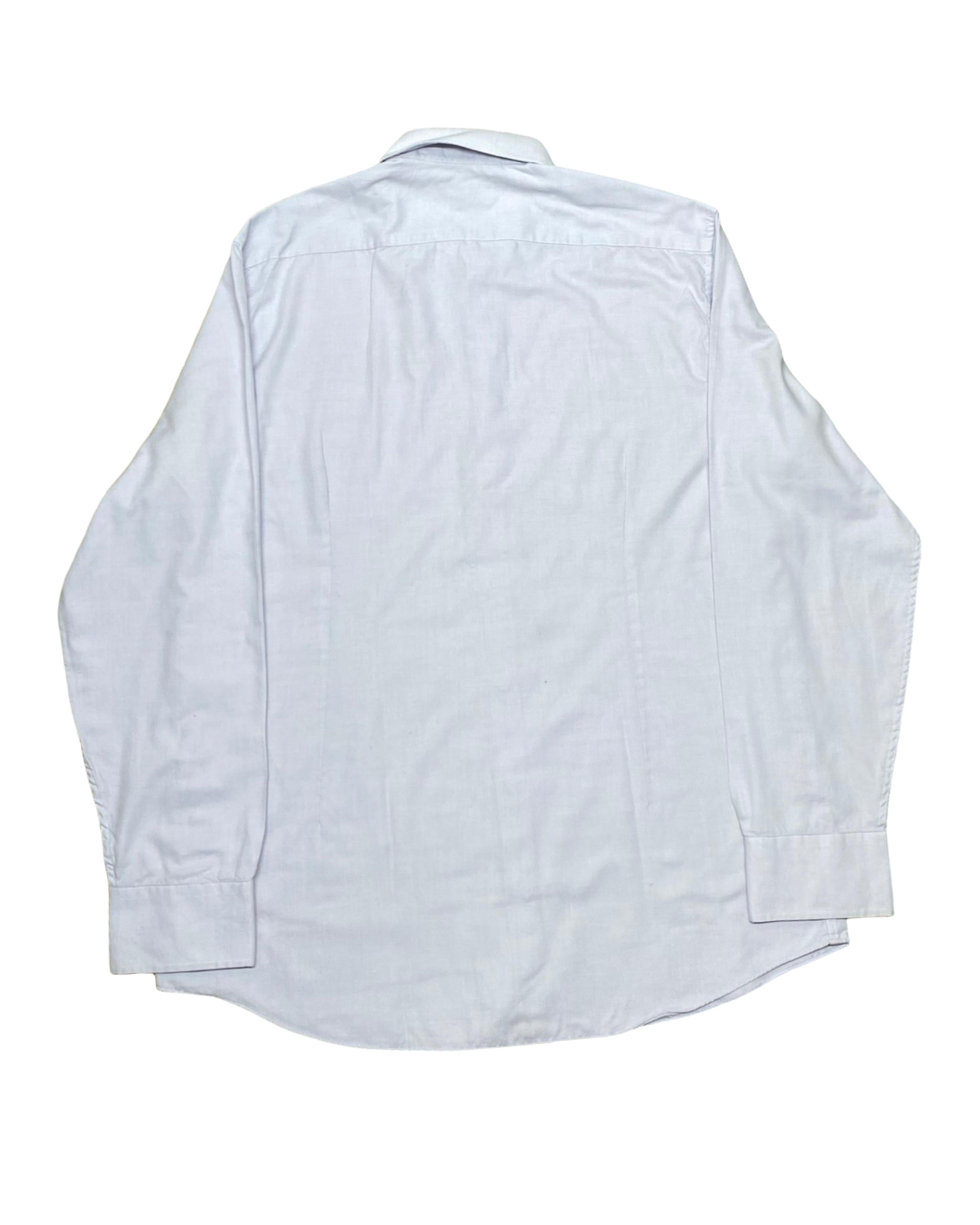 M&S Light Blue Button-Up Shirt | Large | Chest 23”