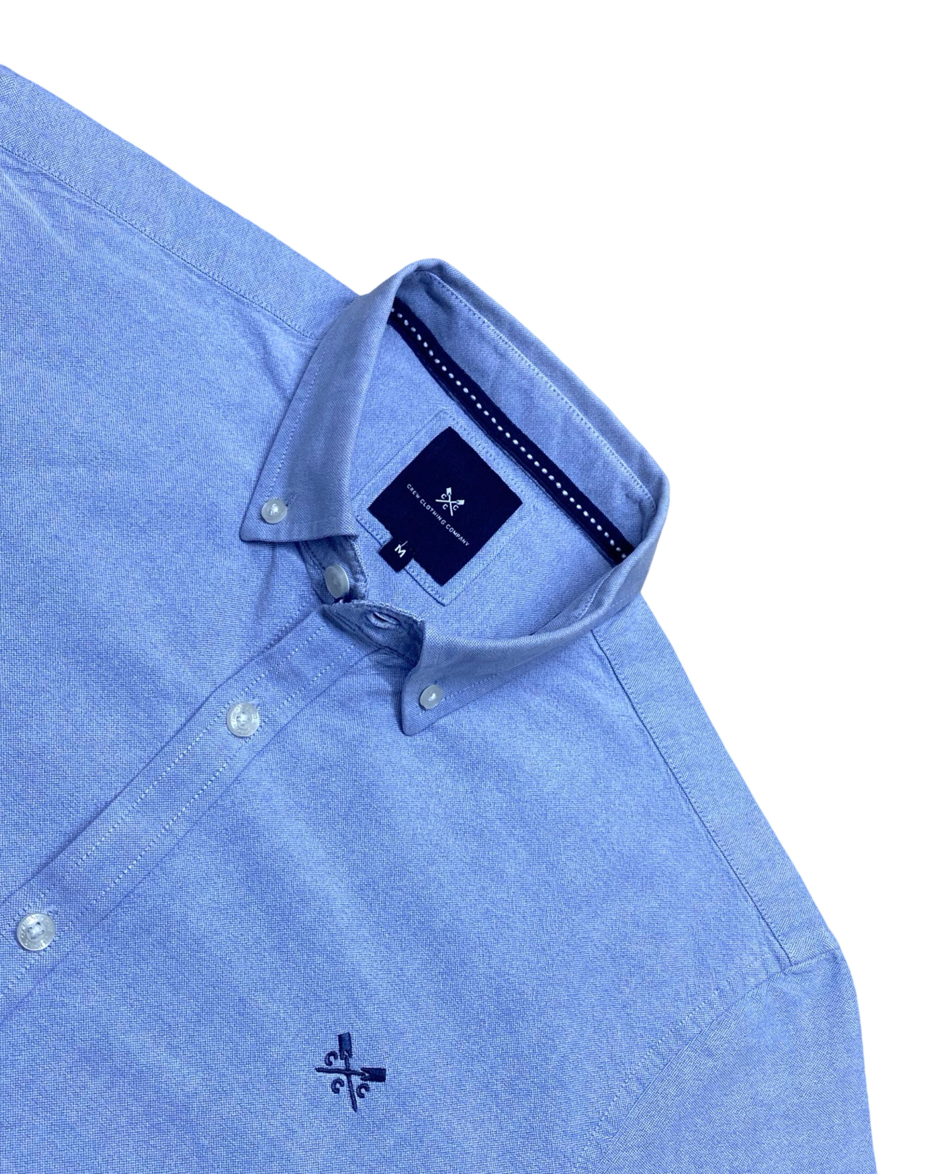 Crew Clothing Company Blue Oxford Shirt | Medium | Chest 21”
