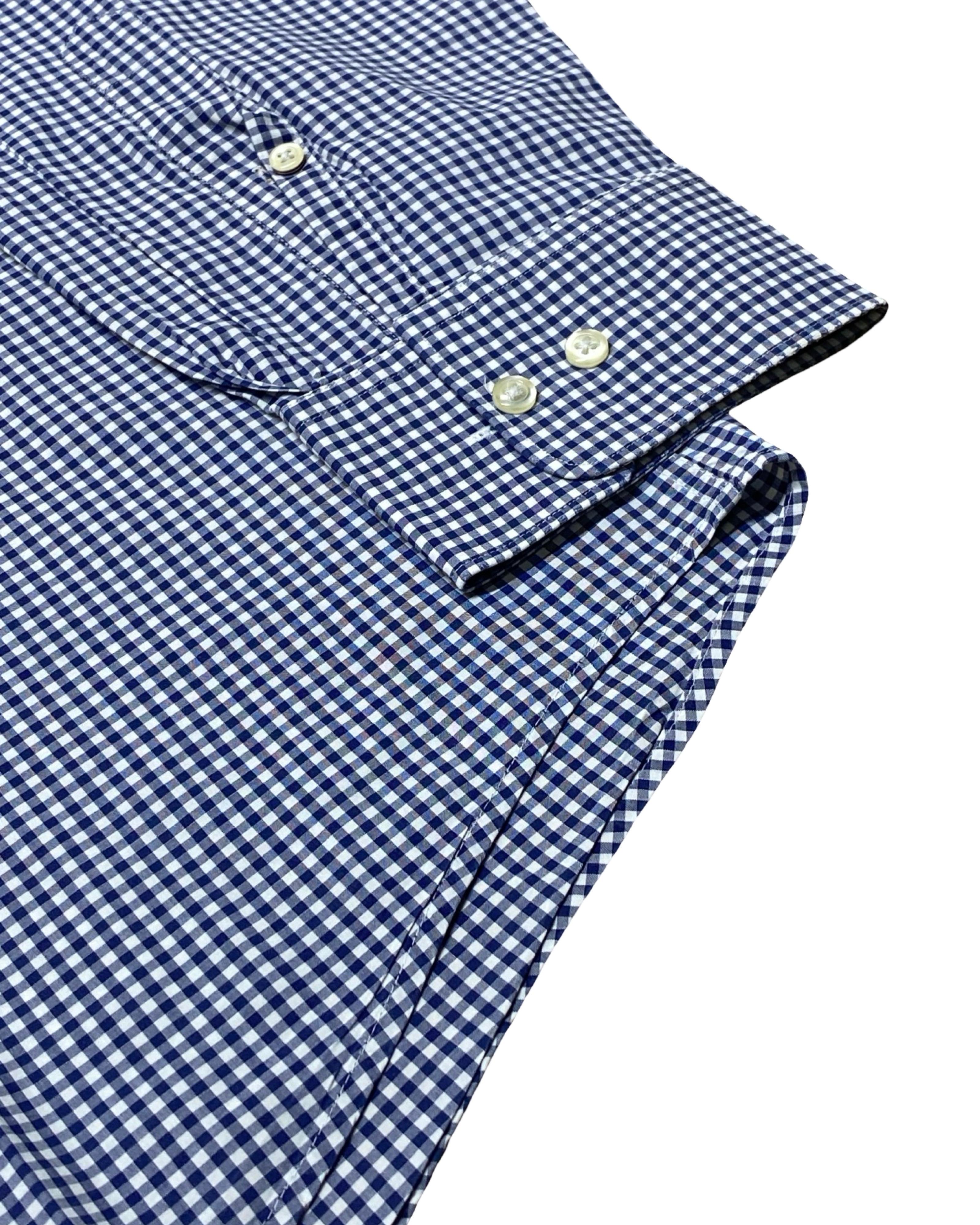 Gant Blue Gingham Shirt | XL | Chest 27.5”