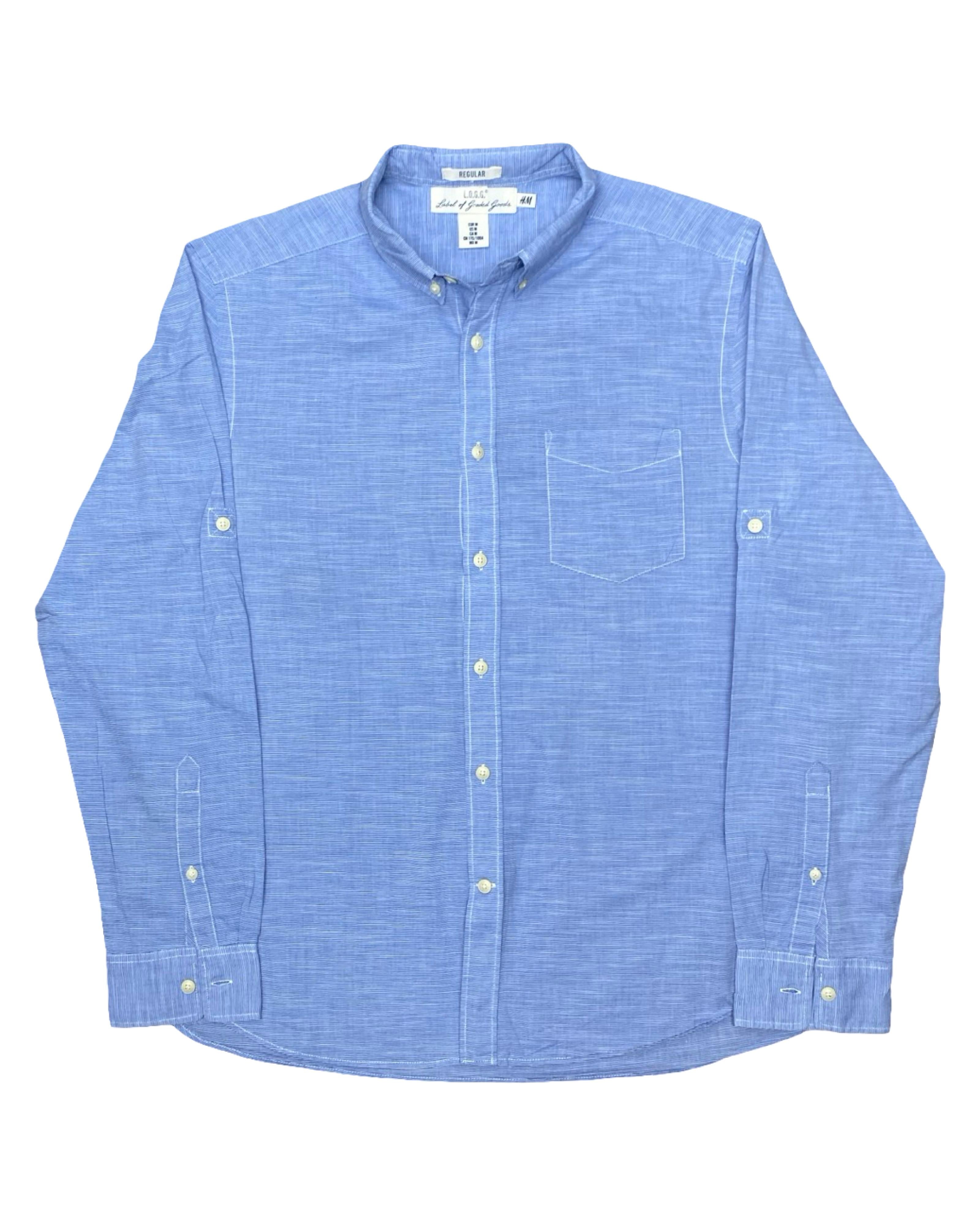 H&M L.O.G.G. Chambray Shirt | Medium | Chest 22.5”
