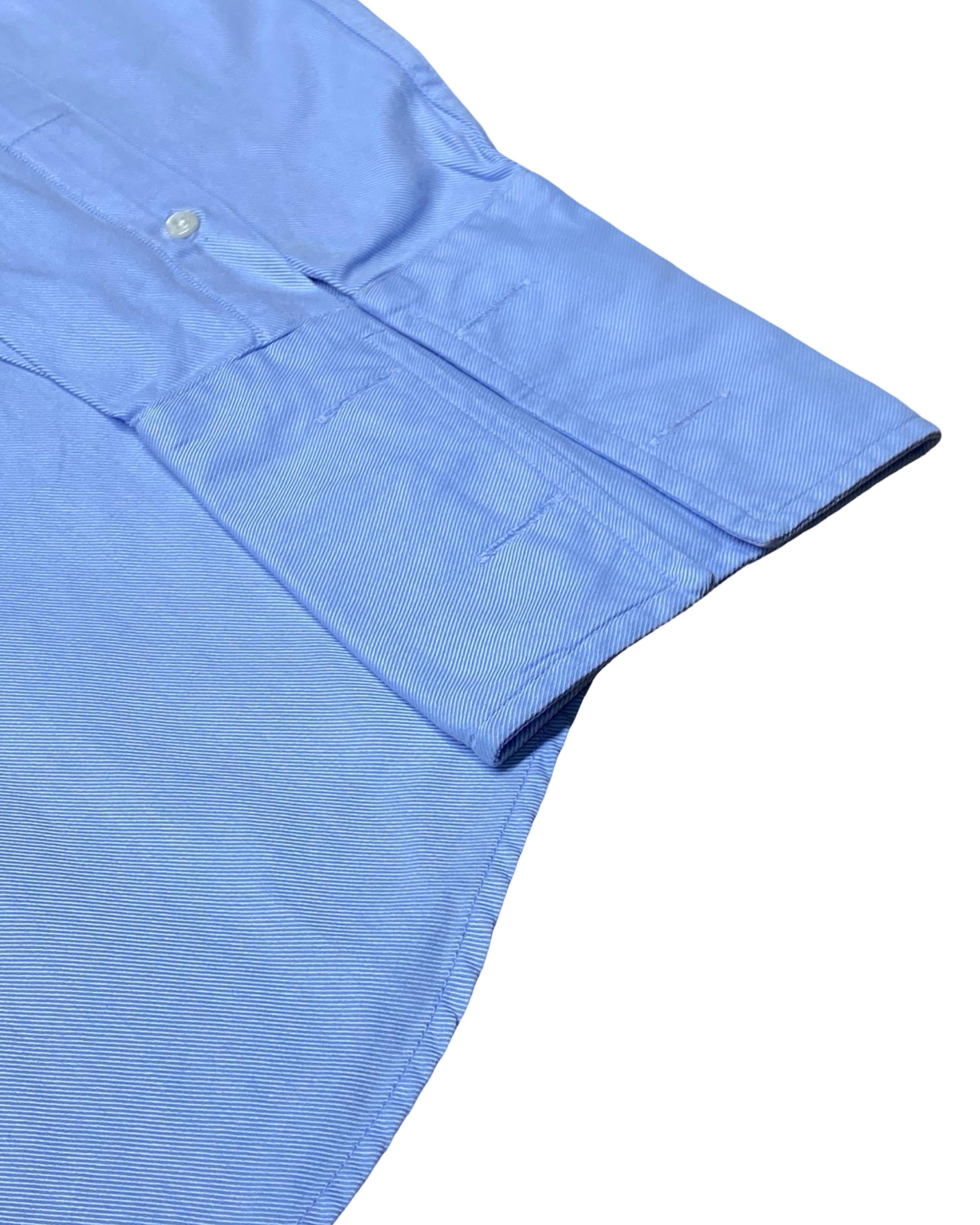 T.M. Lewin Blue Formal Shirt | Large | Chest 25”