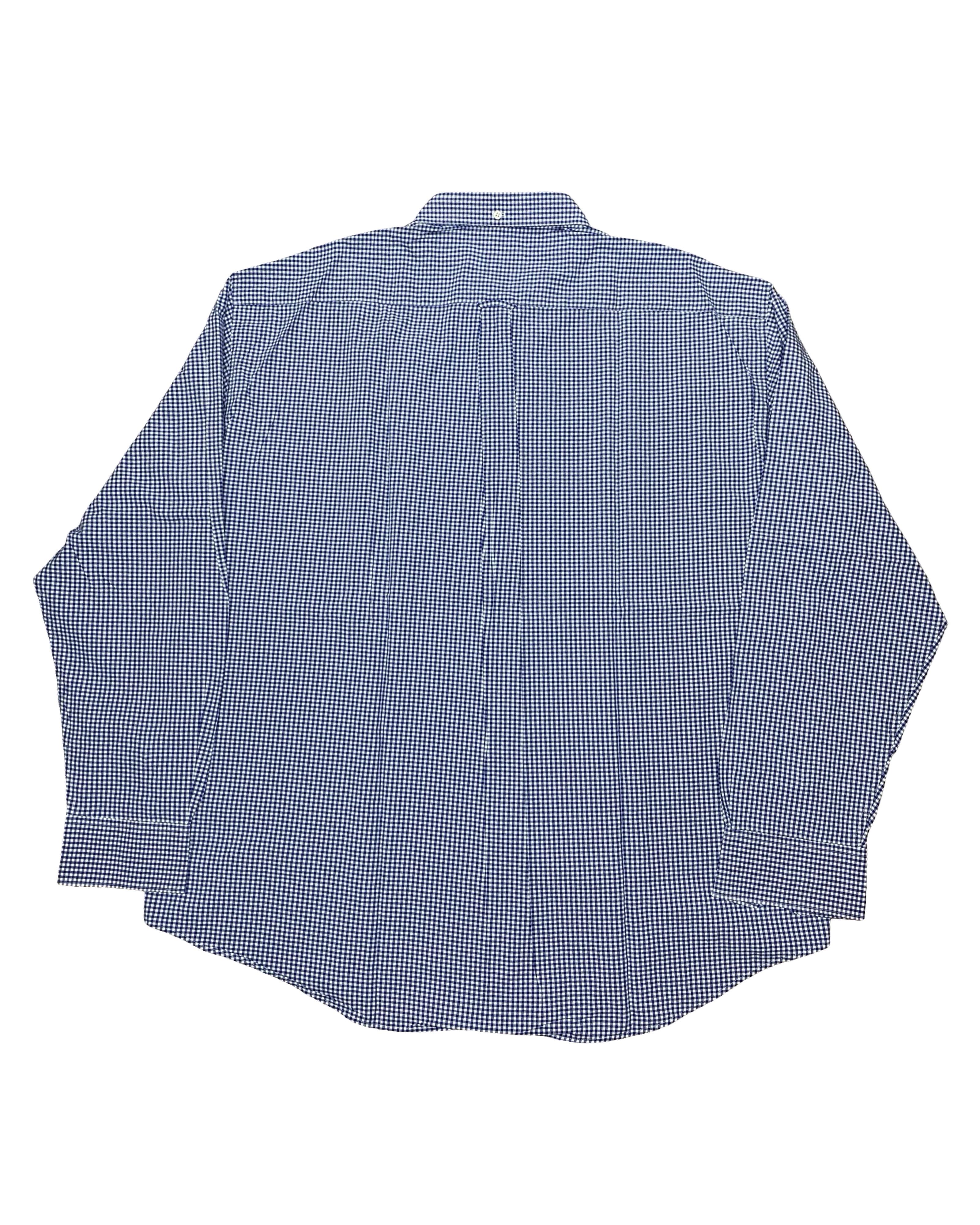 Gant Blue Gingham Shirt | XL | Chest 27.5”