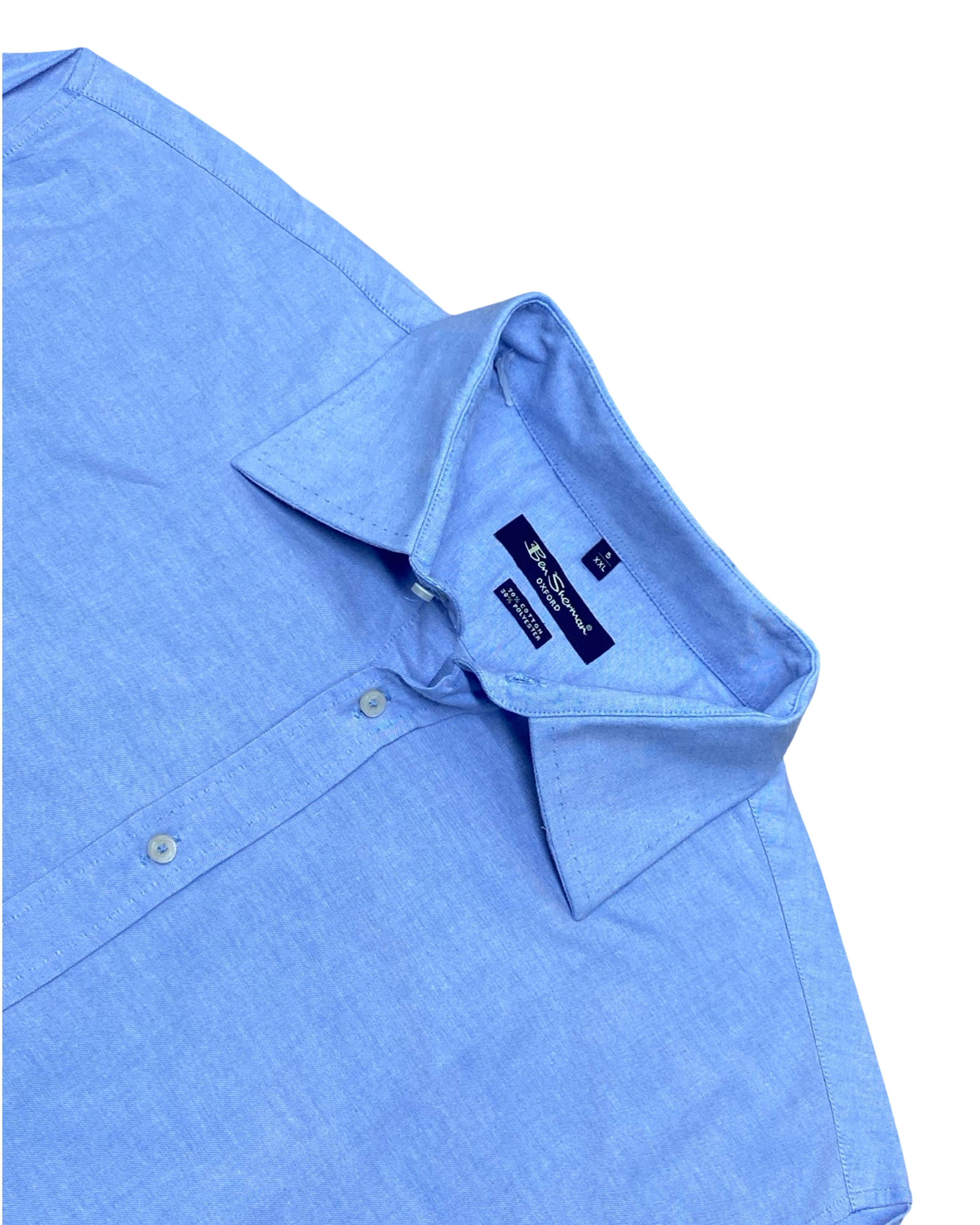Ben Sherman Blue Oxford Shirt | XL | Chest 27.5”