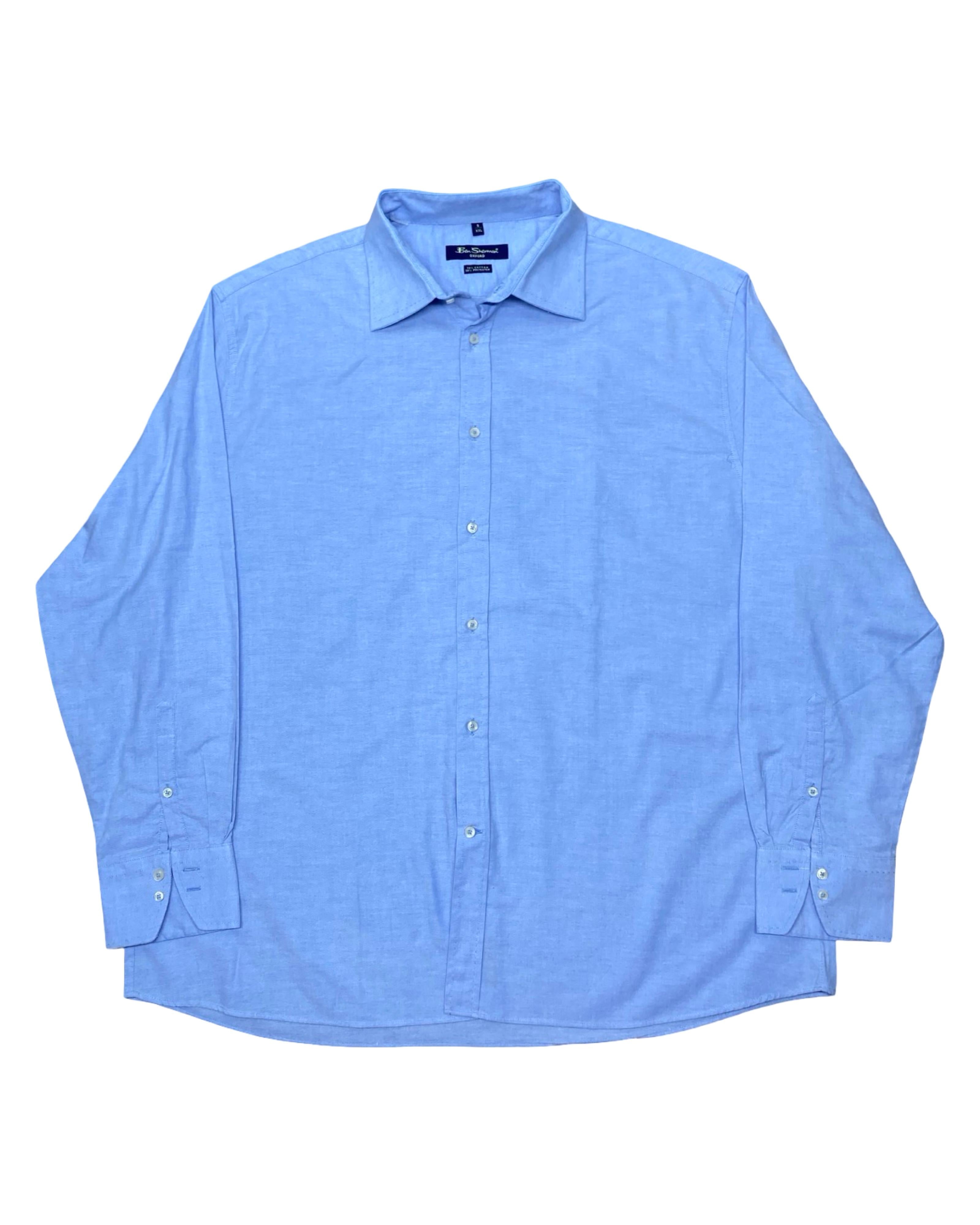 Ben Sherman Blue Oxford Shirt | XL | Chest 27.5”