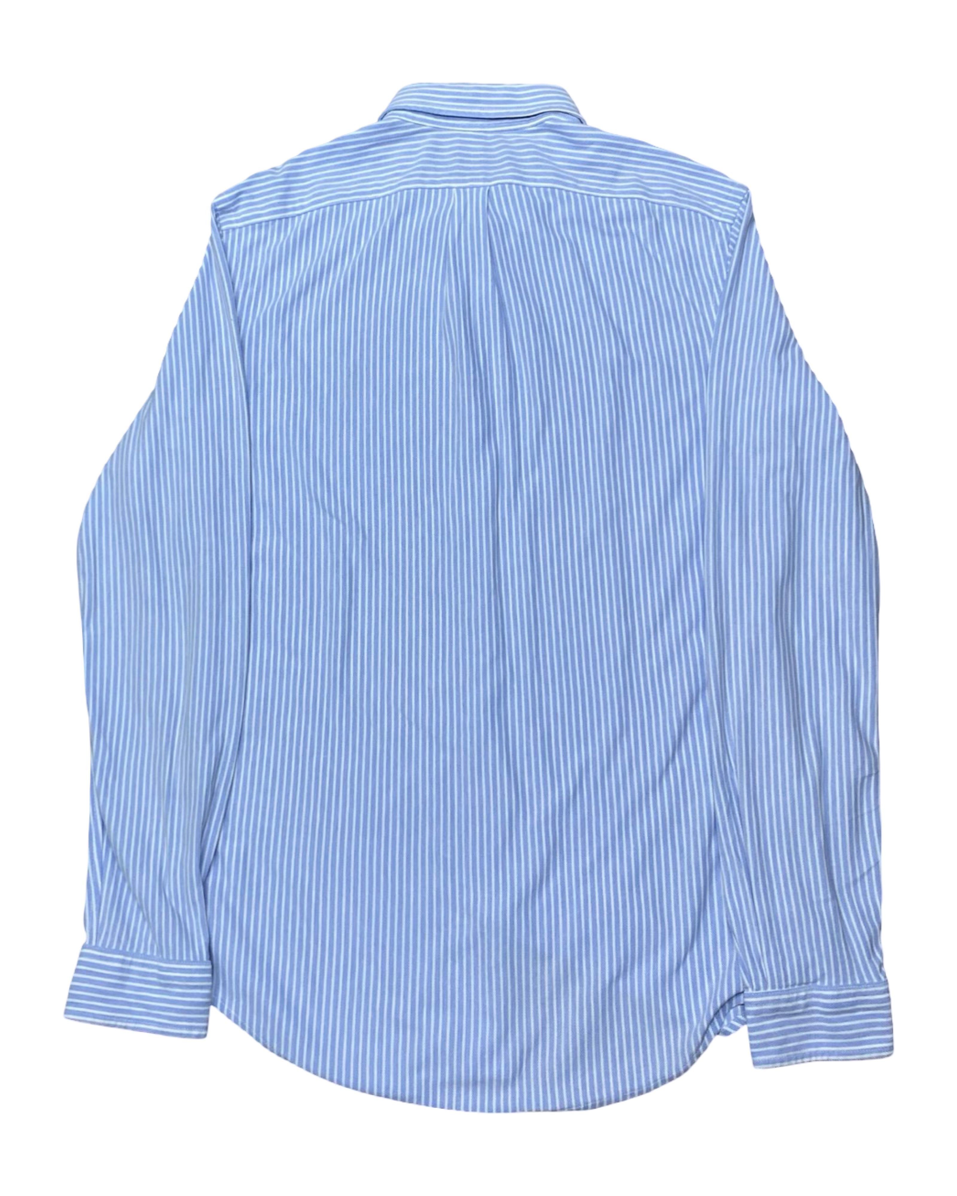 Polo Ralph Lauren Blue Striped Shirt | Medium | Chest 21”