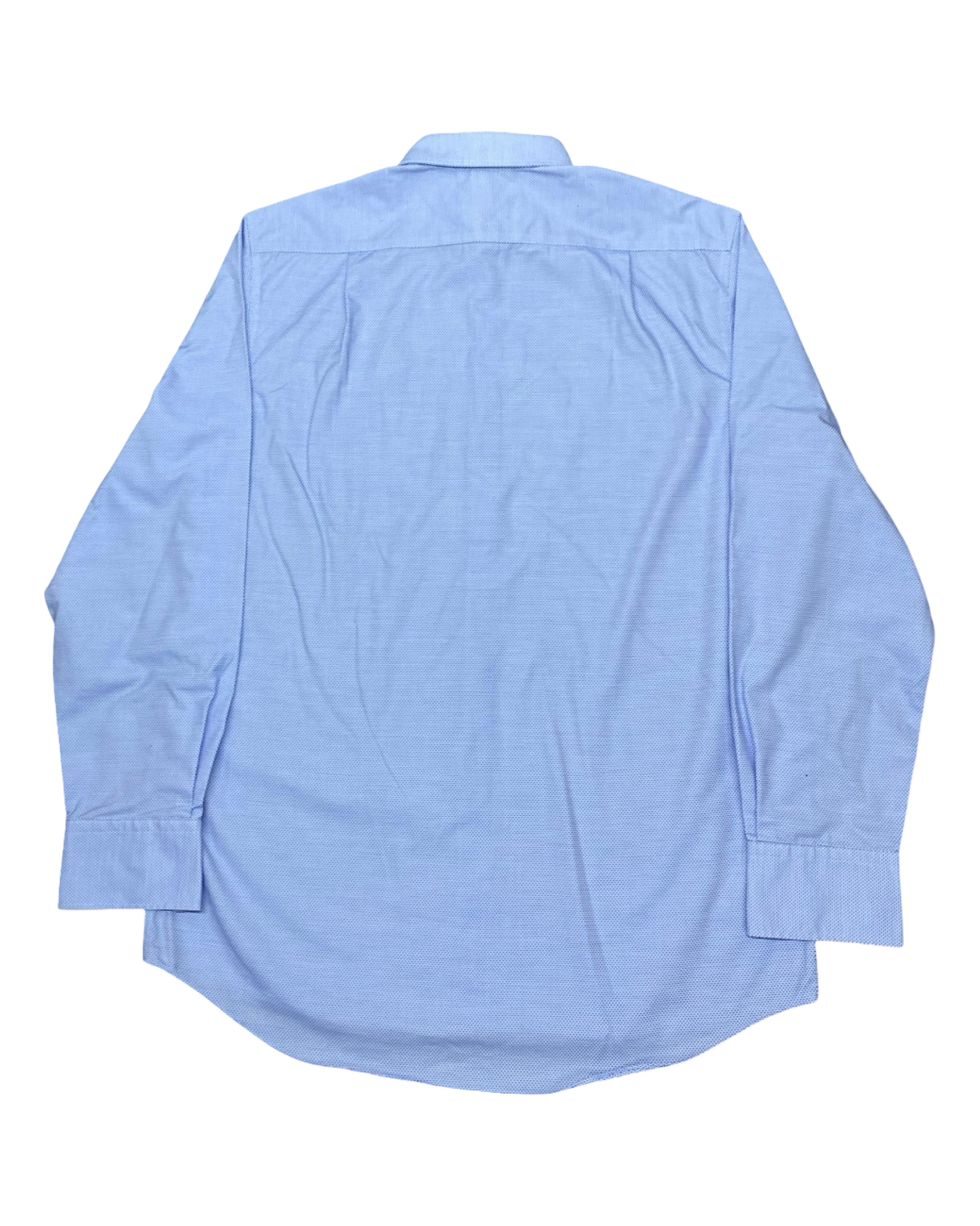 M&S Blue Microdot Shirt | Medium | Chest 22.5”