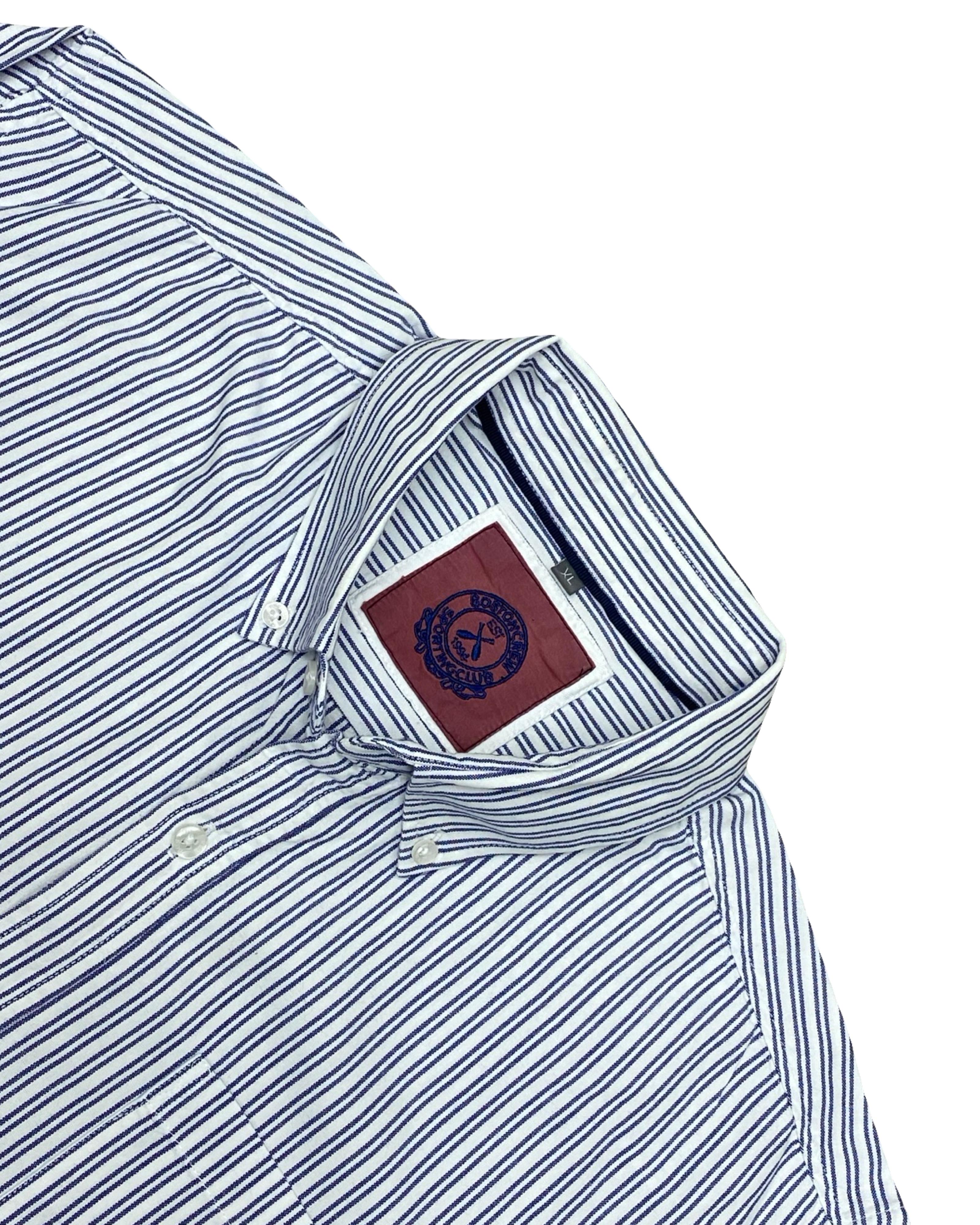 Boston Crew Striped Shirt | XL | Chest 25.5”
