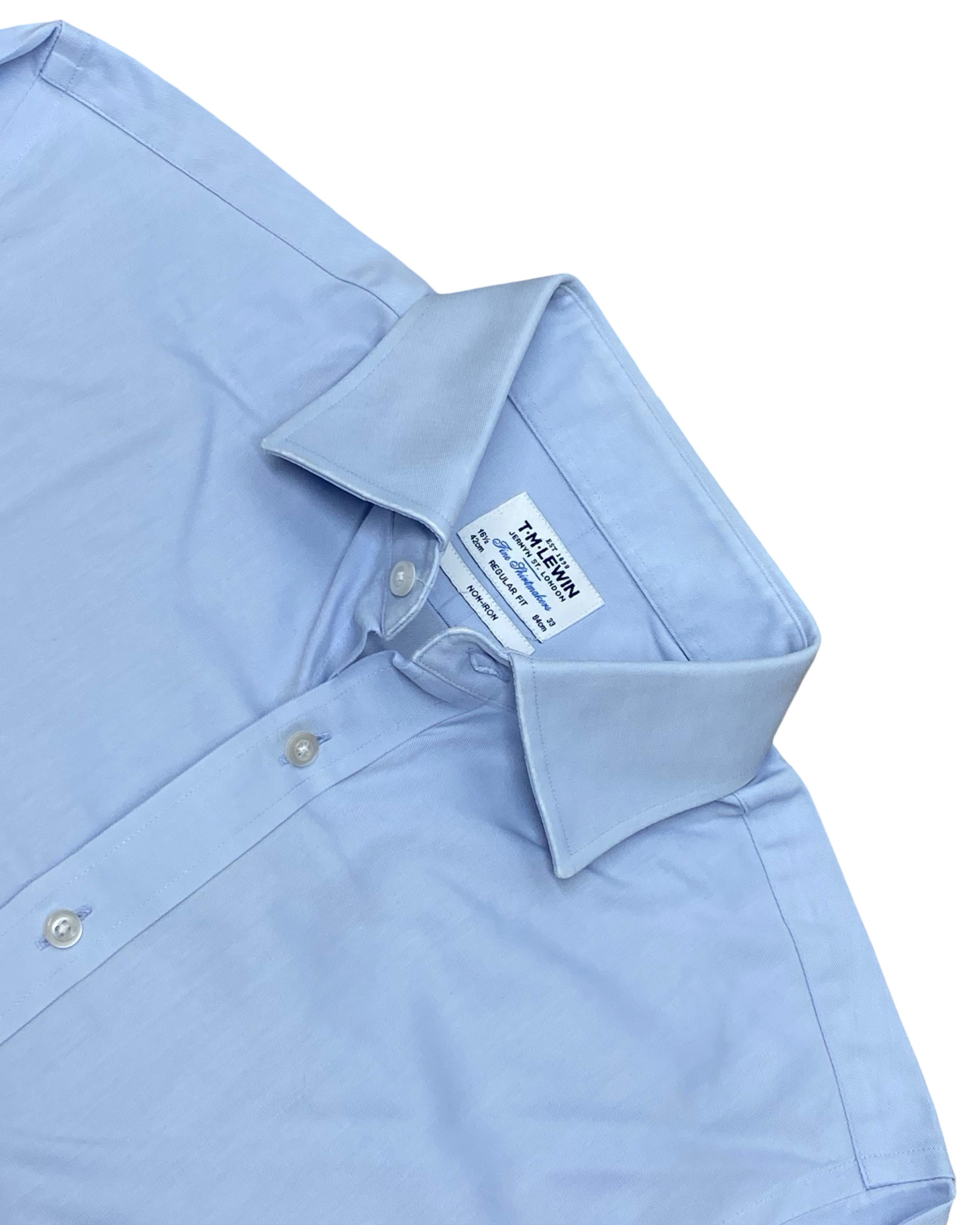 T.M. Lewin Light Blue Shirt | Large | Chest 25”