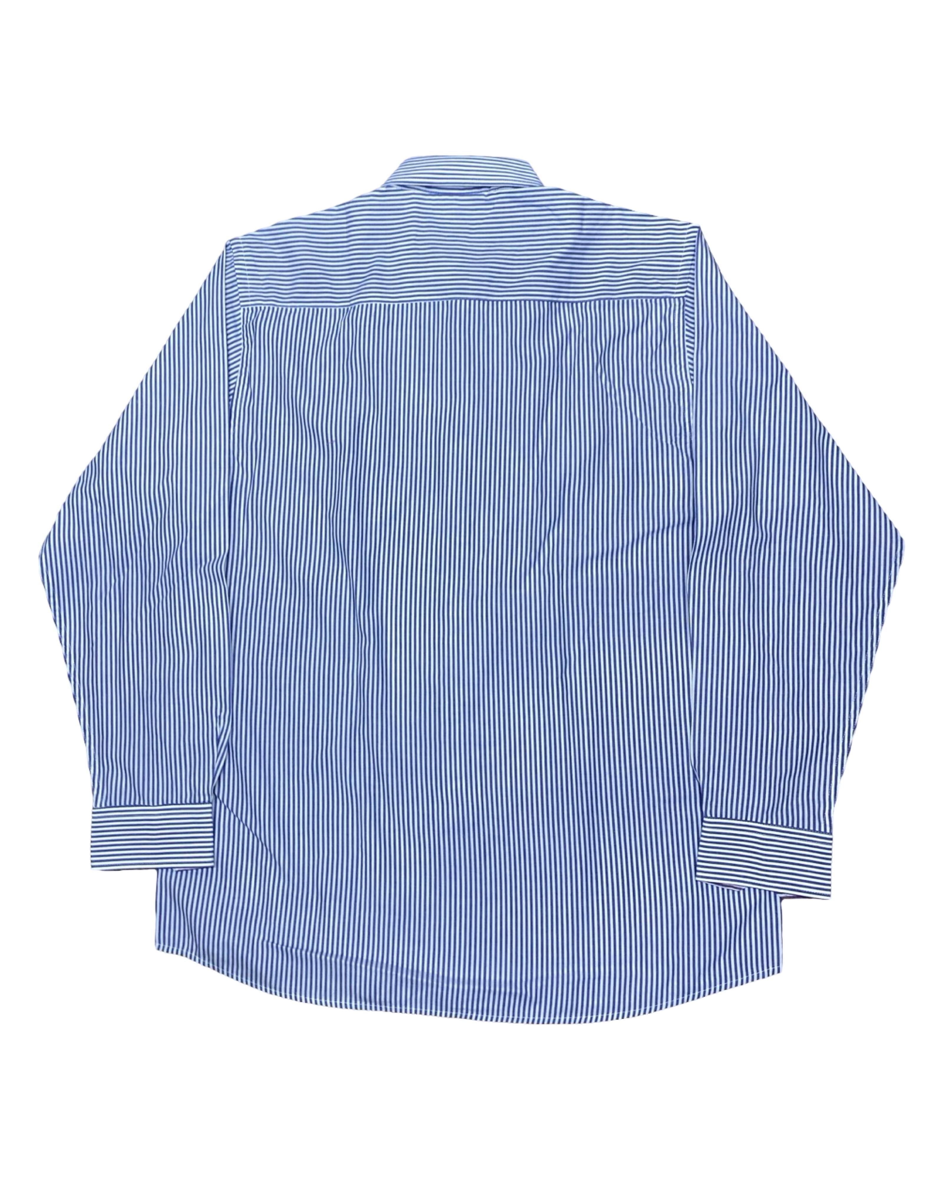 Cedar Wood State Blue Striped Shirt | Medium | Chest 22.5”