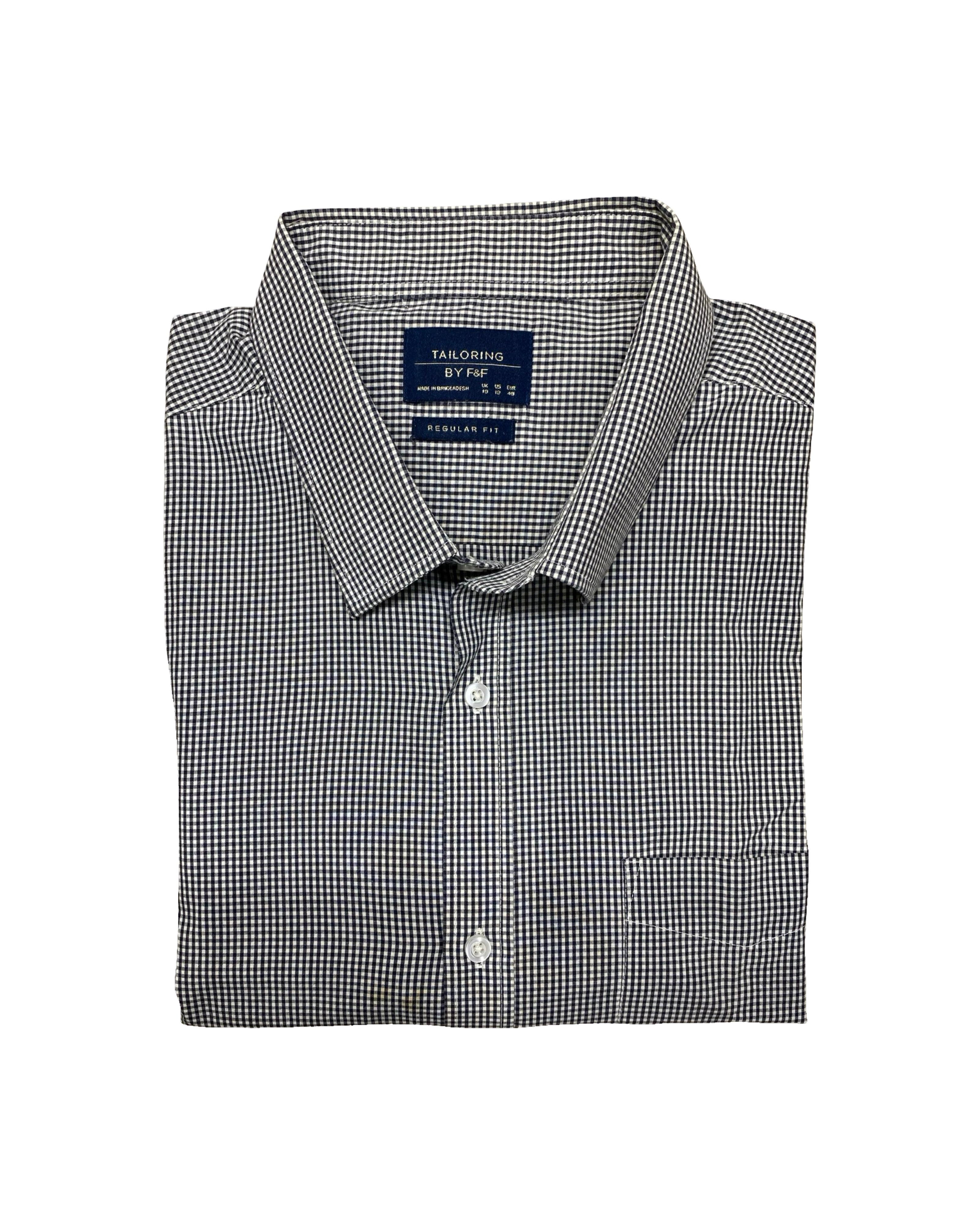 F&F Gingham Check Shirt | XXL | Chest 31”