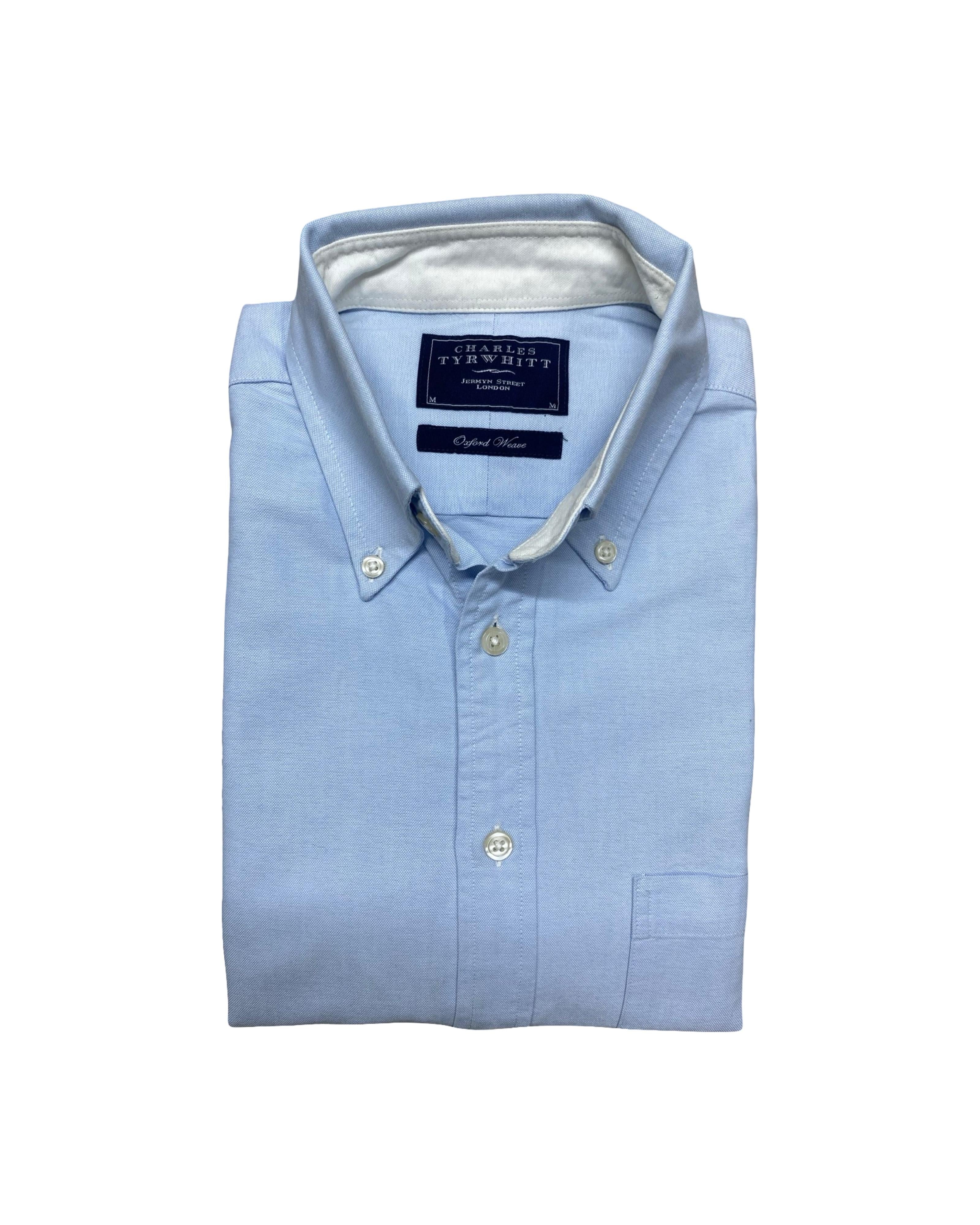 Charles Tyrwhitt Sky Blue Oxford Shirt | Large | Chest 23”
