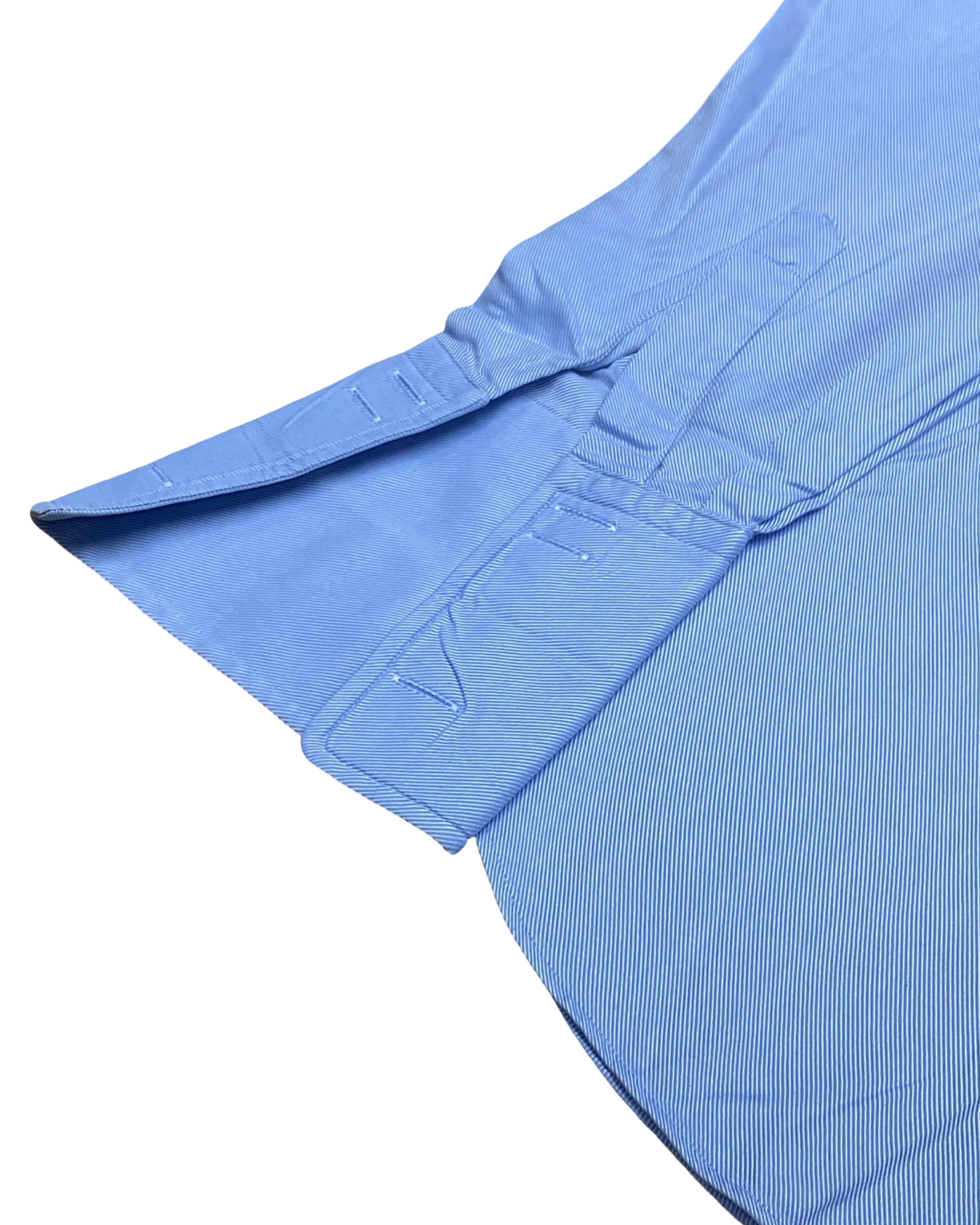 Hawes & Curtis Blue Herringbone Shirt | Large | Chest 23”
