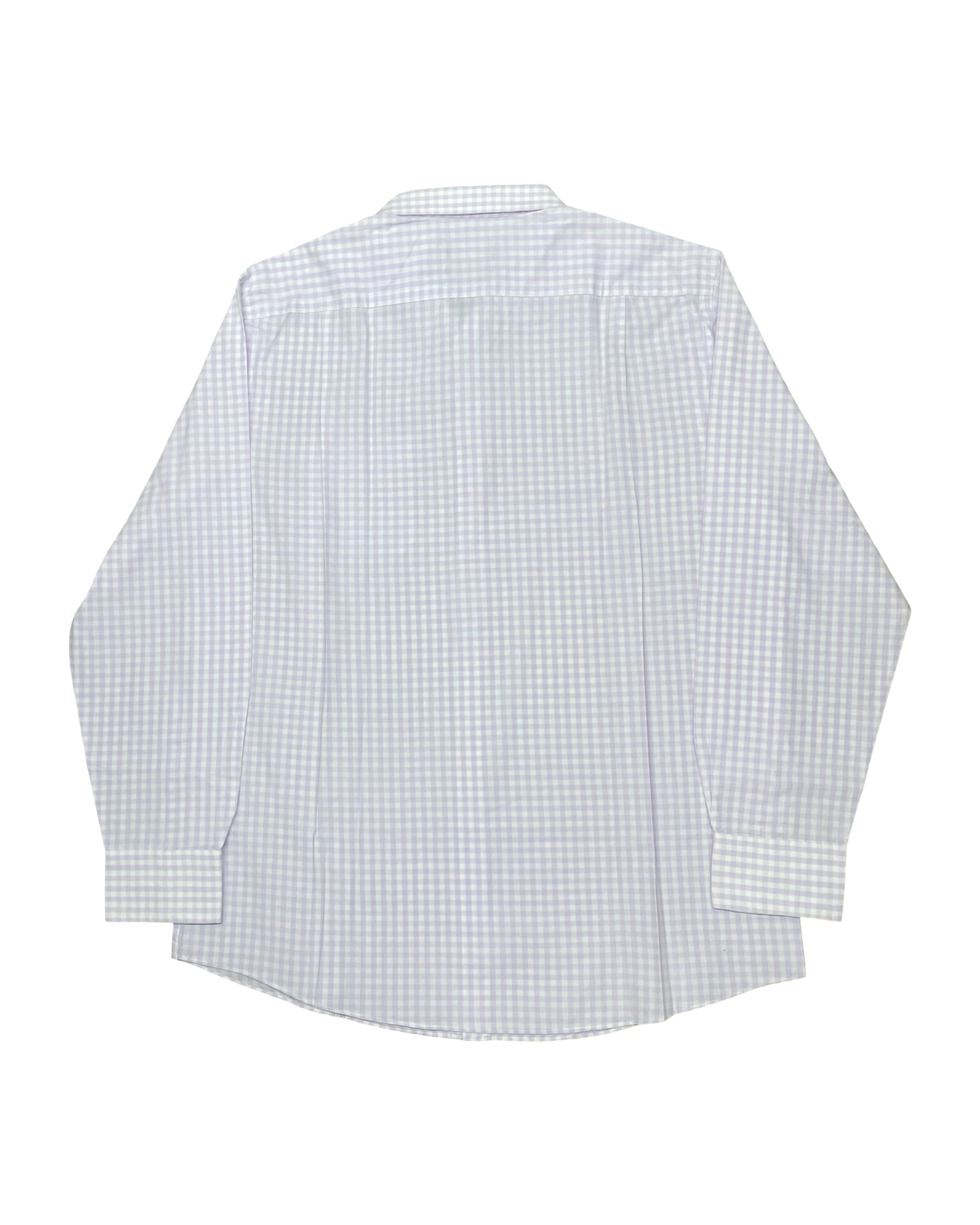 Debenhams Collection Lilac Gingham Check Shirt | Large | Chest 24”