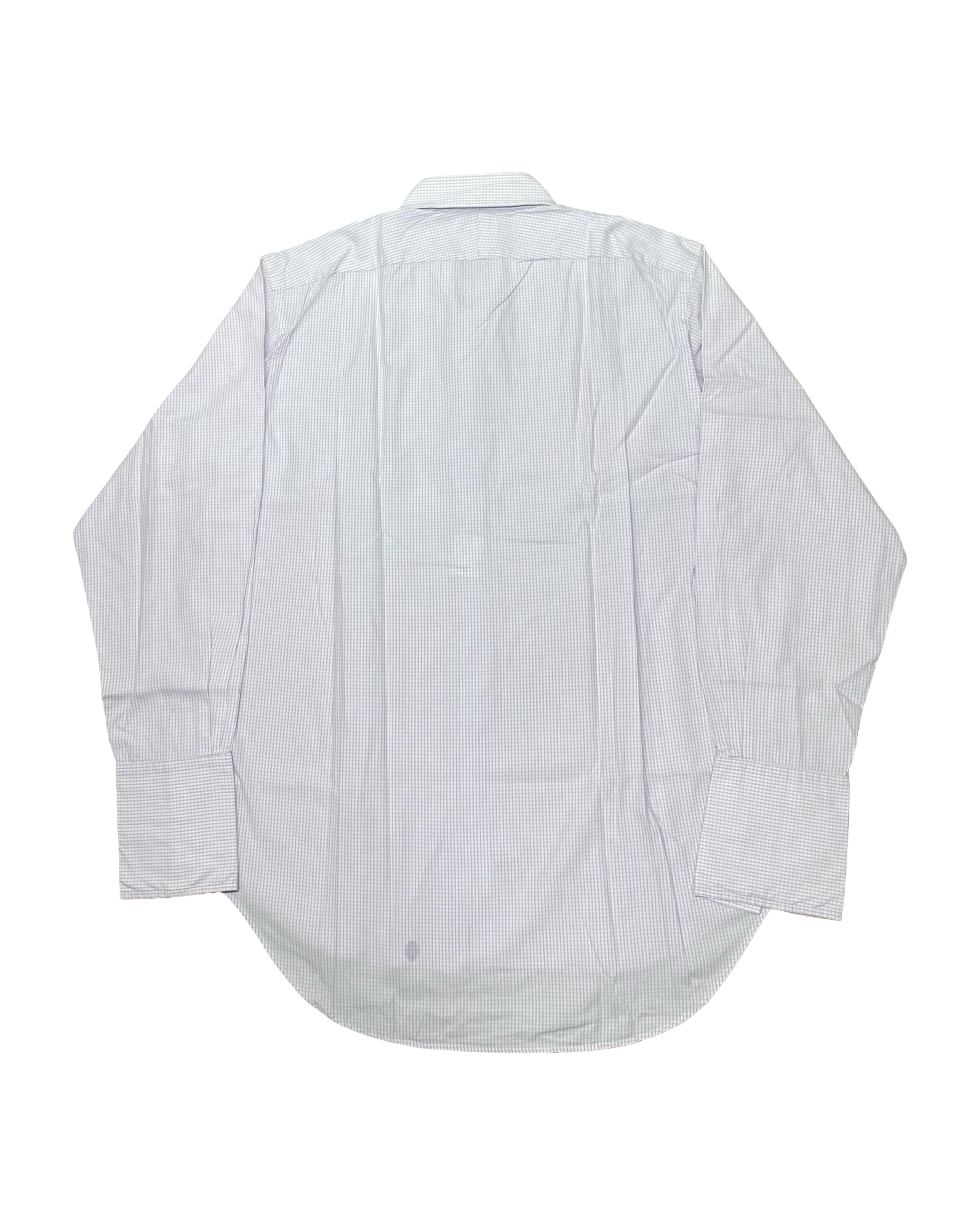T.M. Lewin Lavender Microcheck Shirt | XL | Chest 27”