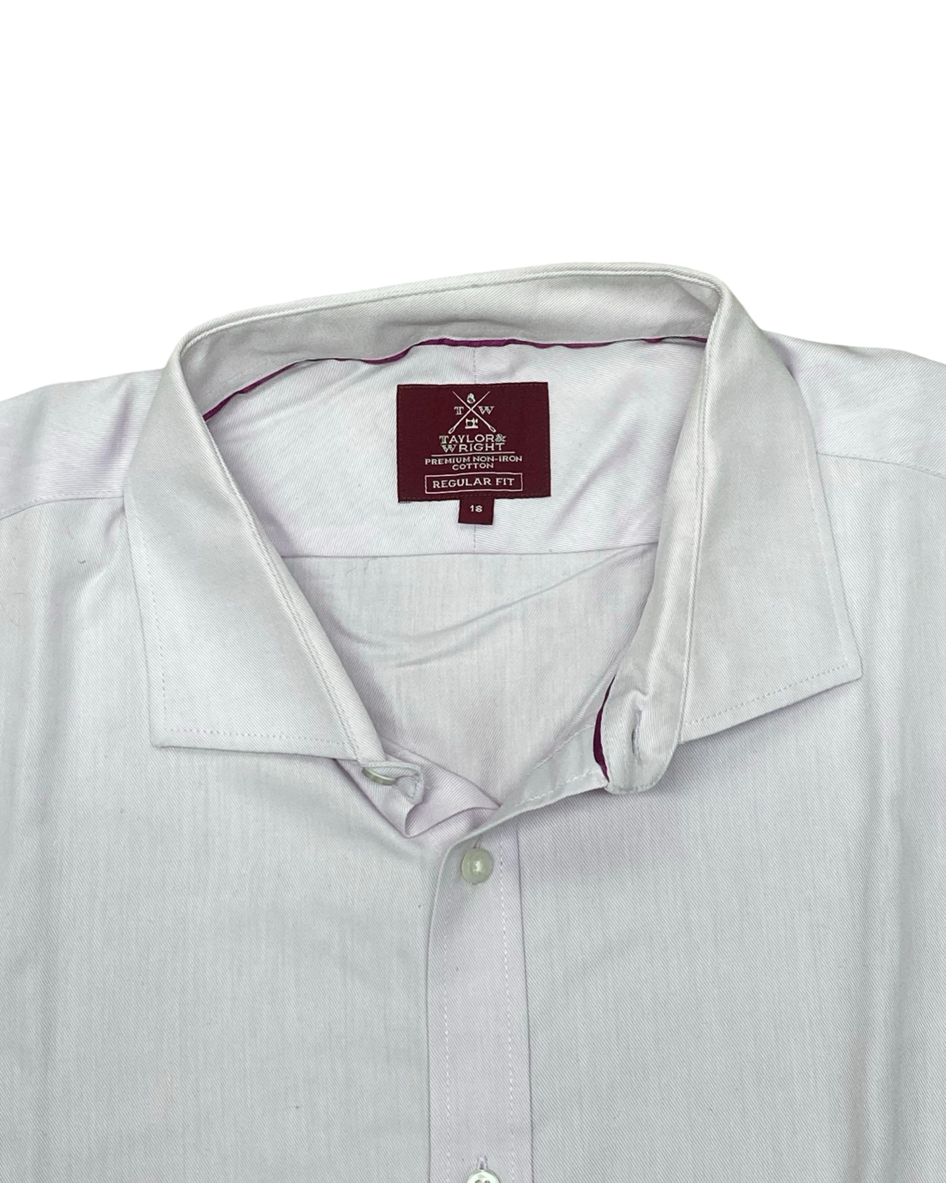 Taylor & Wright White Dress Shirt | XL | Chest 26.5”