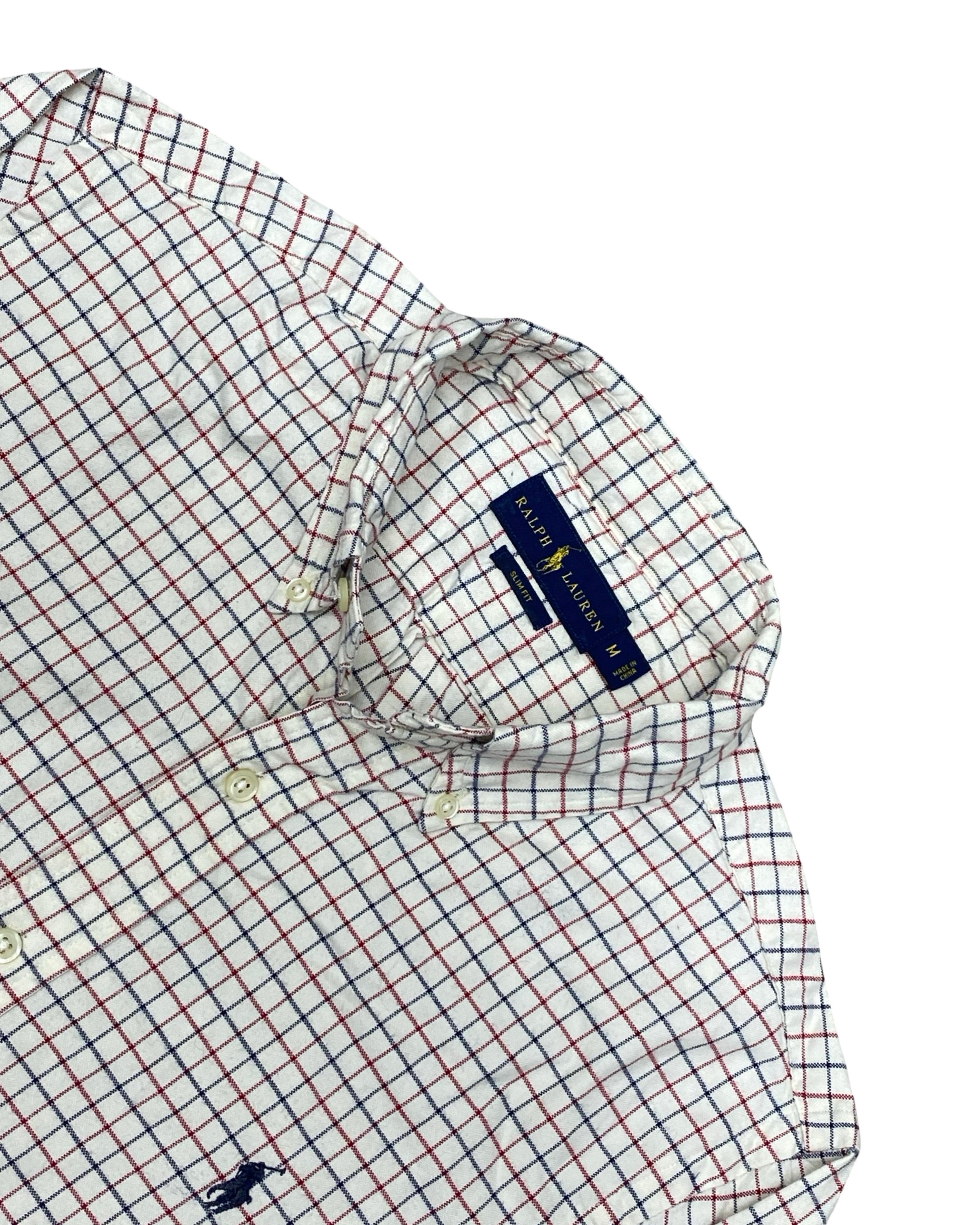 Polo Ralph Lauren Red-Navy Grid Check Shirt | M | Chest 20”