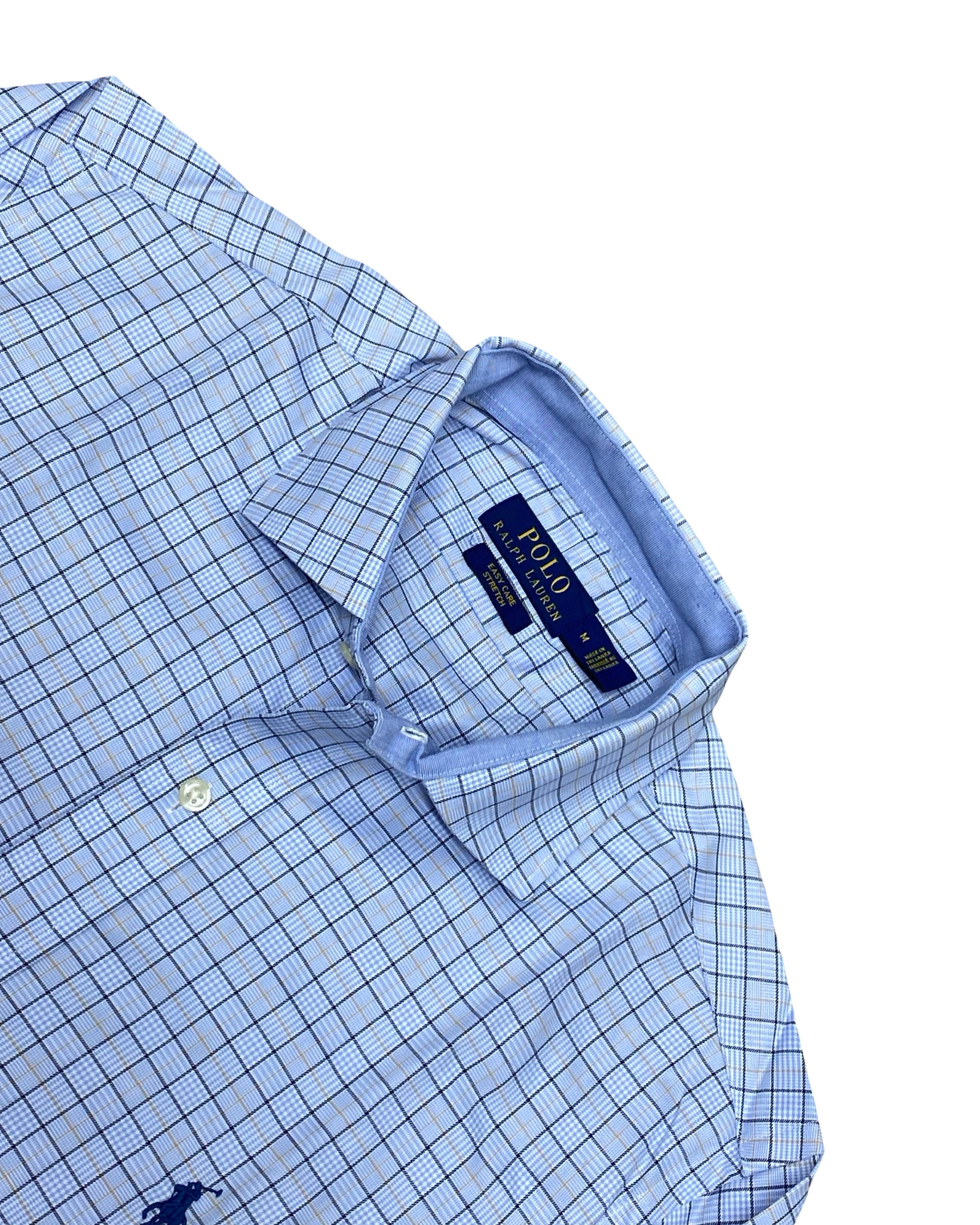 Polo Ralph Lauren Blue Check Shirt | Large | Chest 23”