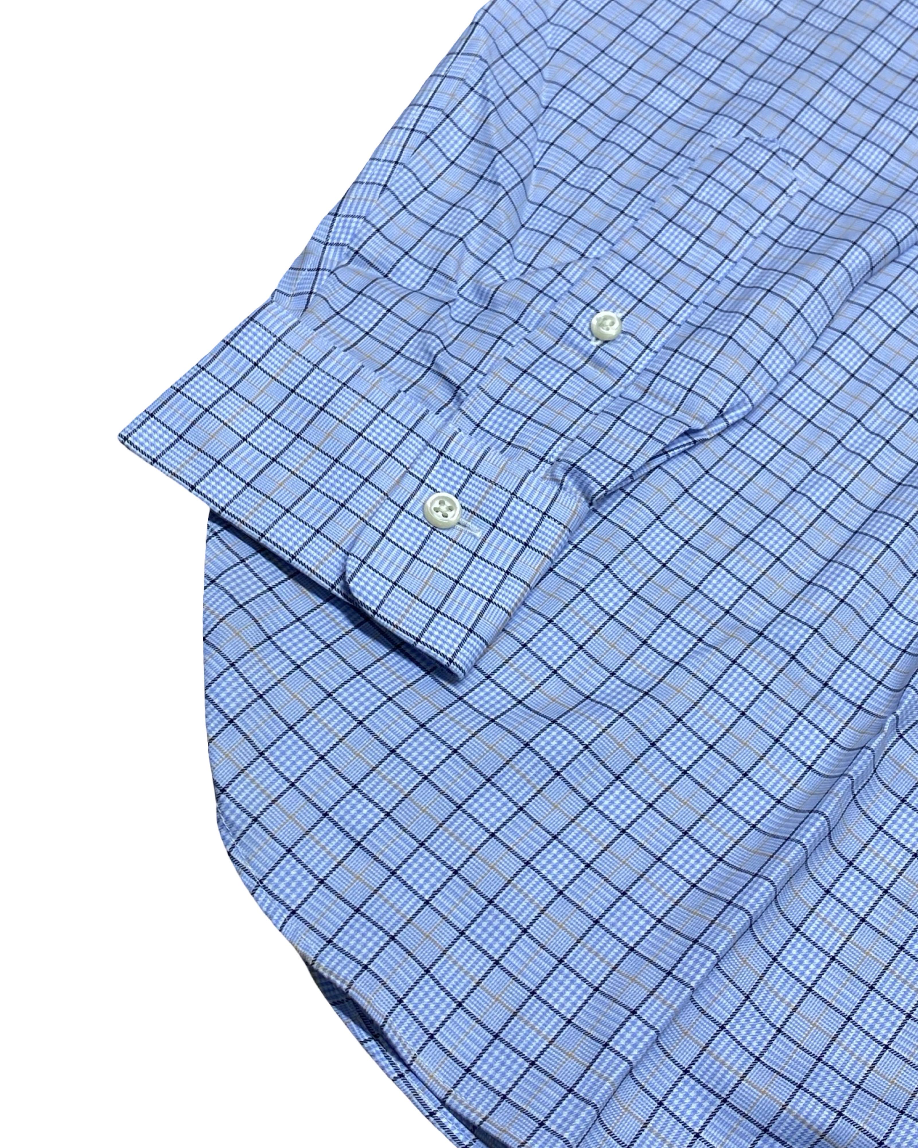 Polo Ralph Lauren Blue Check Shirt | Large | Chest 23”