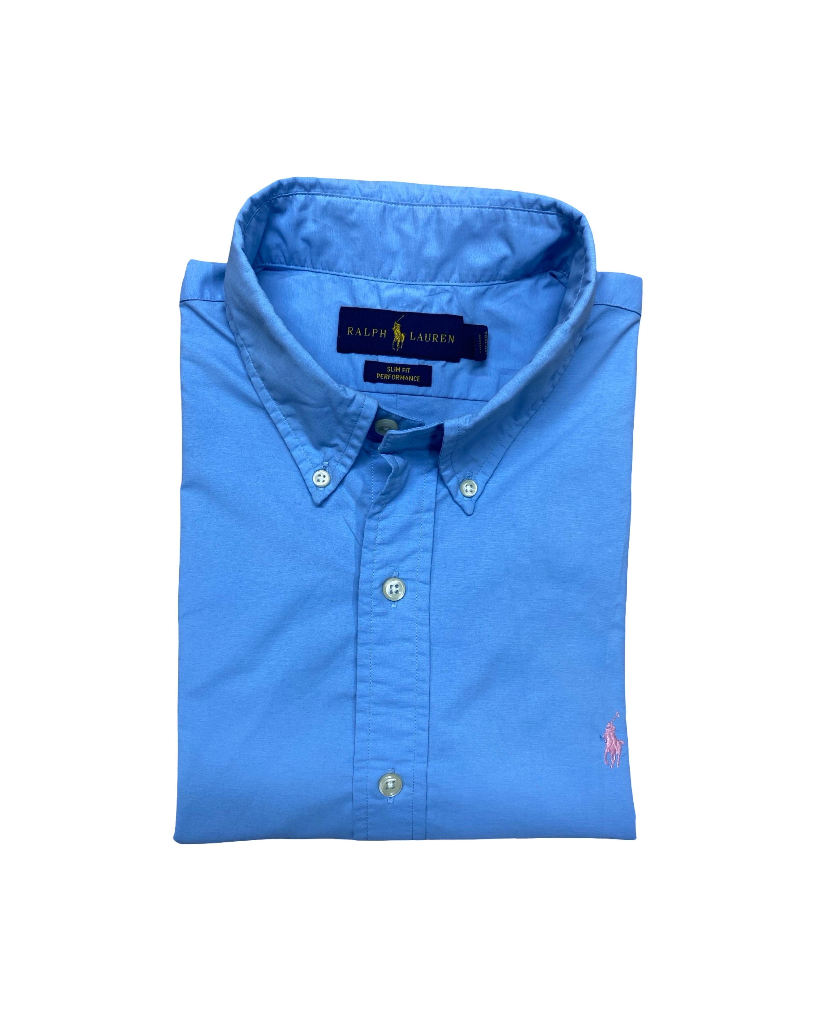 Ralph Lauren Sky Blue Performance Shirt | M | Chest 22.5”