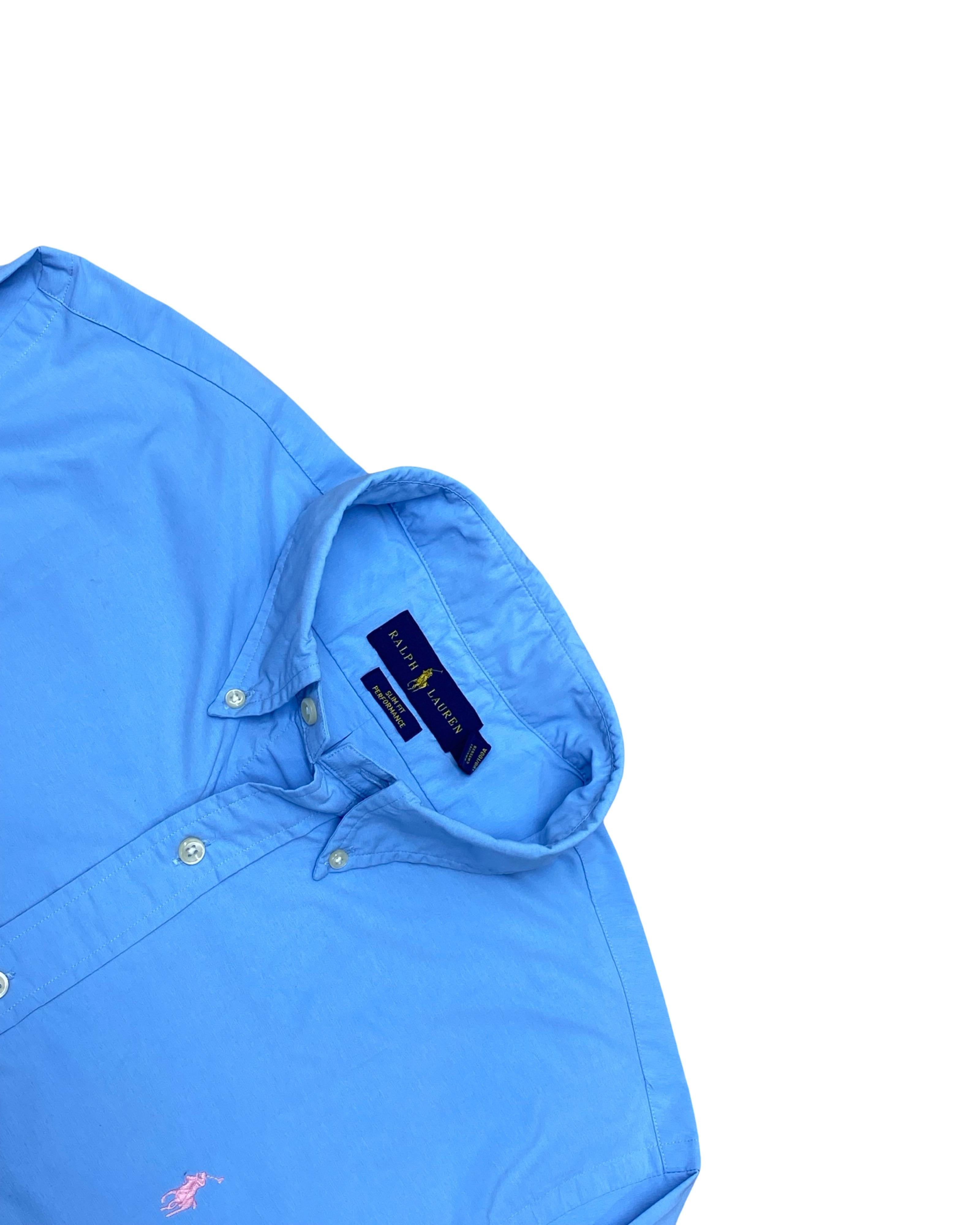Ralph Lauren Sky Blue Performance Shirt | M | Chest 22.5”