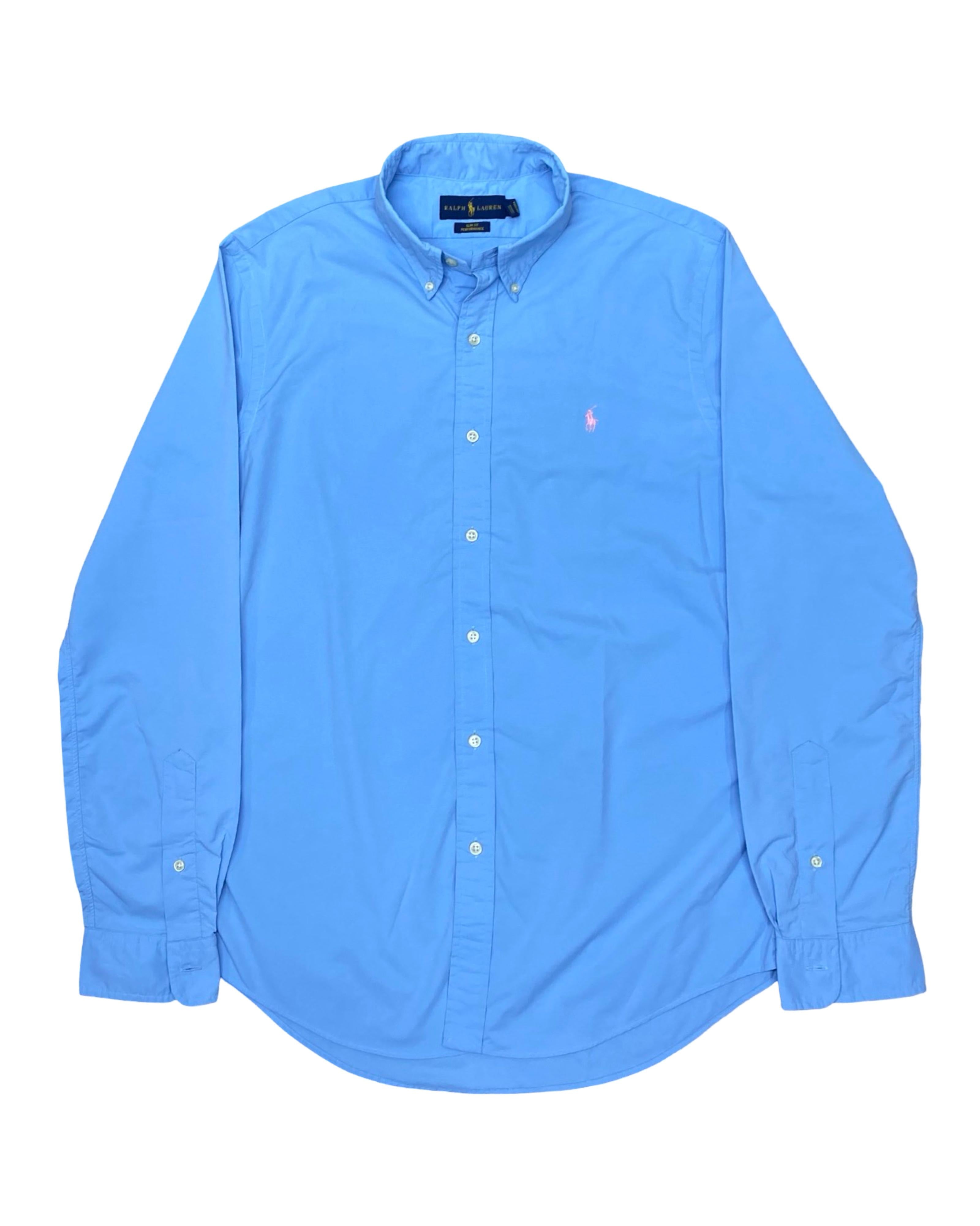 Ralph Lauren Sky Blue Performance Shirt | M | Chest 22.5”