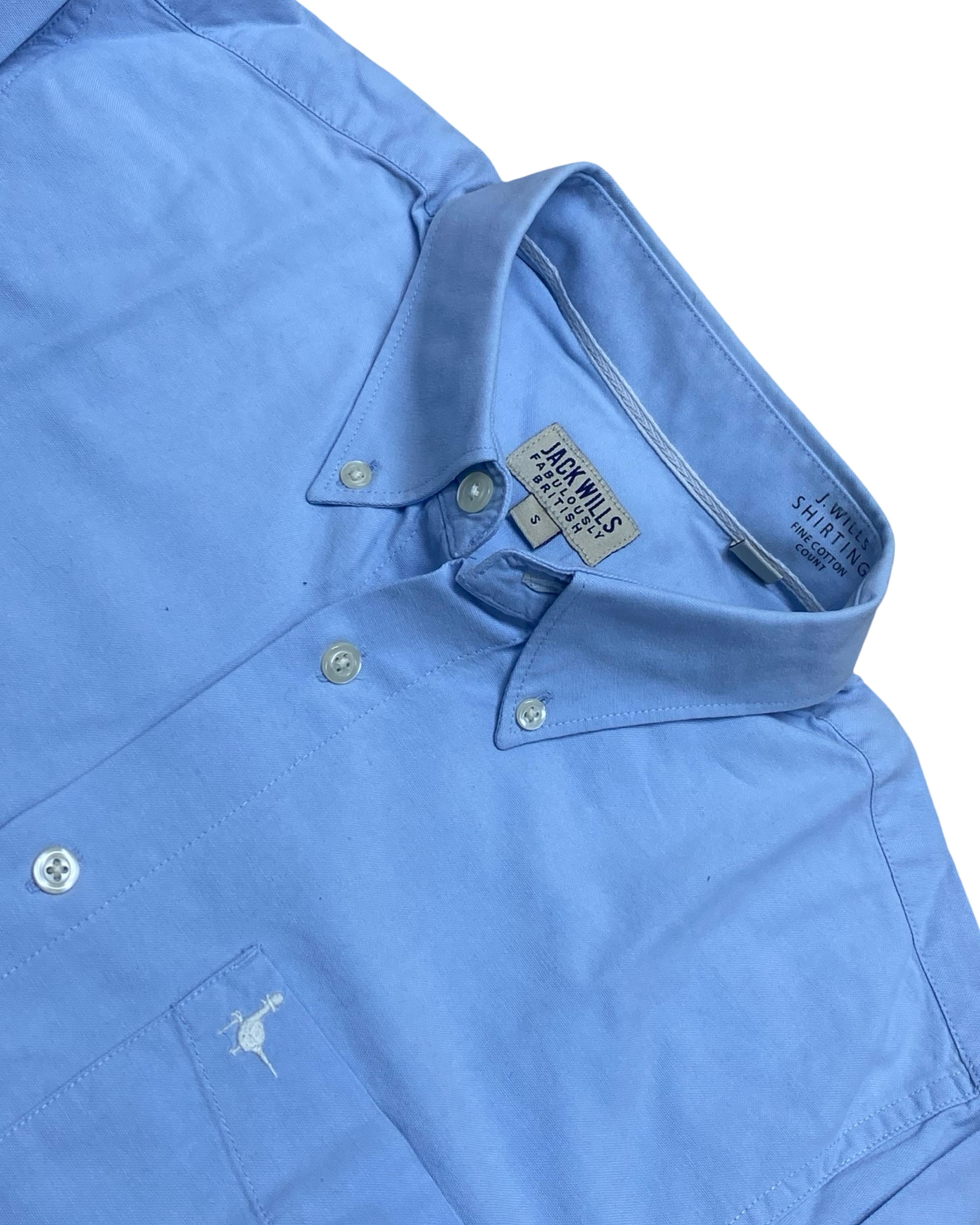 Jack Wills Classic Light Blue Oxford Shirt | S | Chest 19”