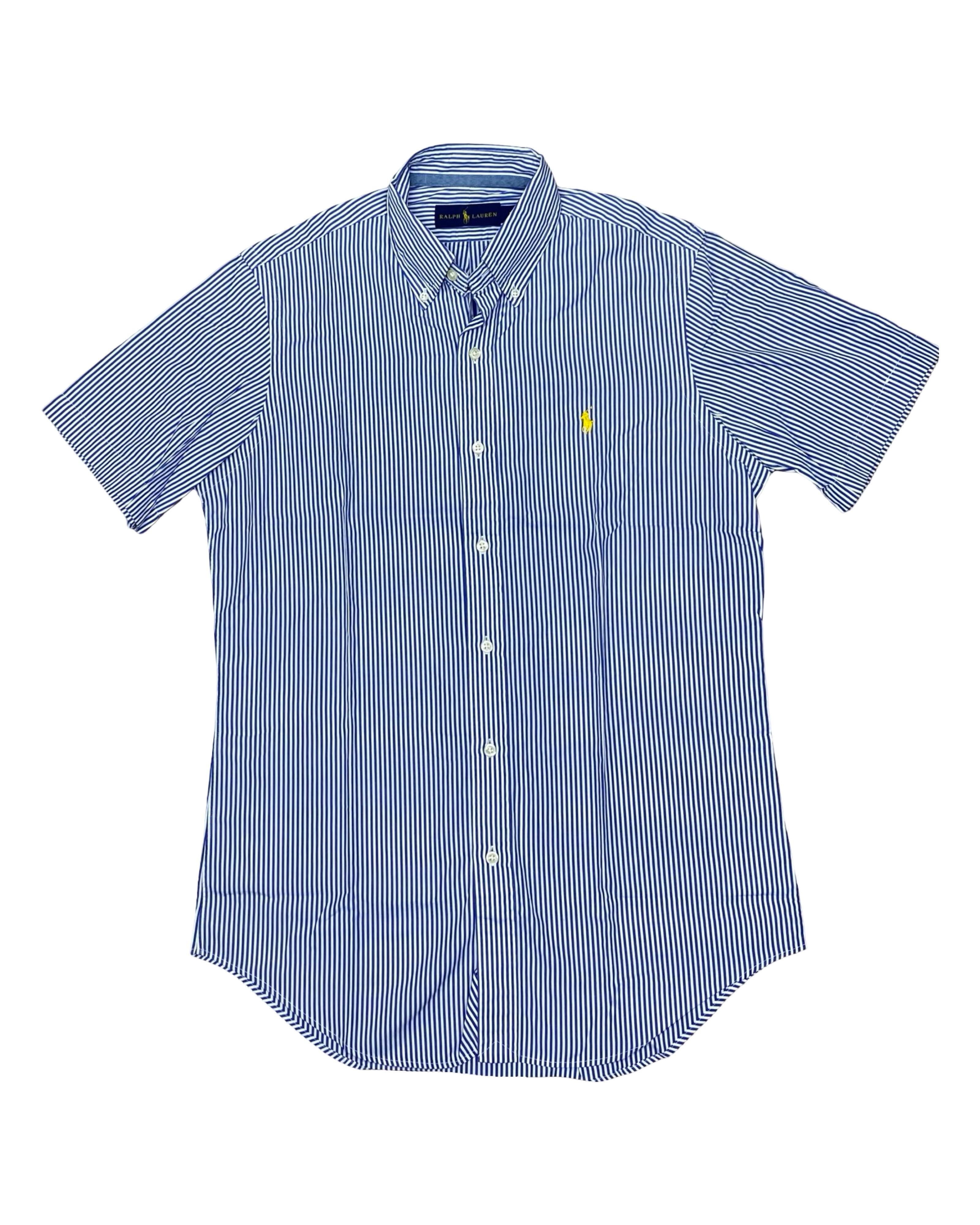 Polo Ralph Lauren Blue & White Vertical Stripe Shirt | S | Chest 21”