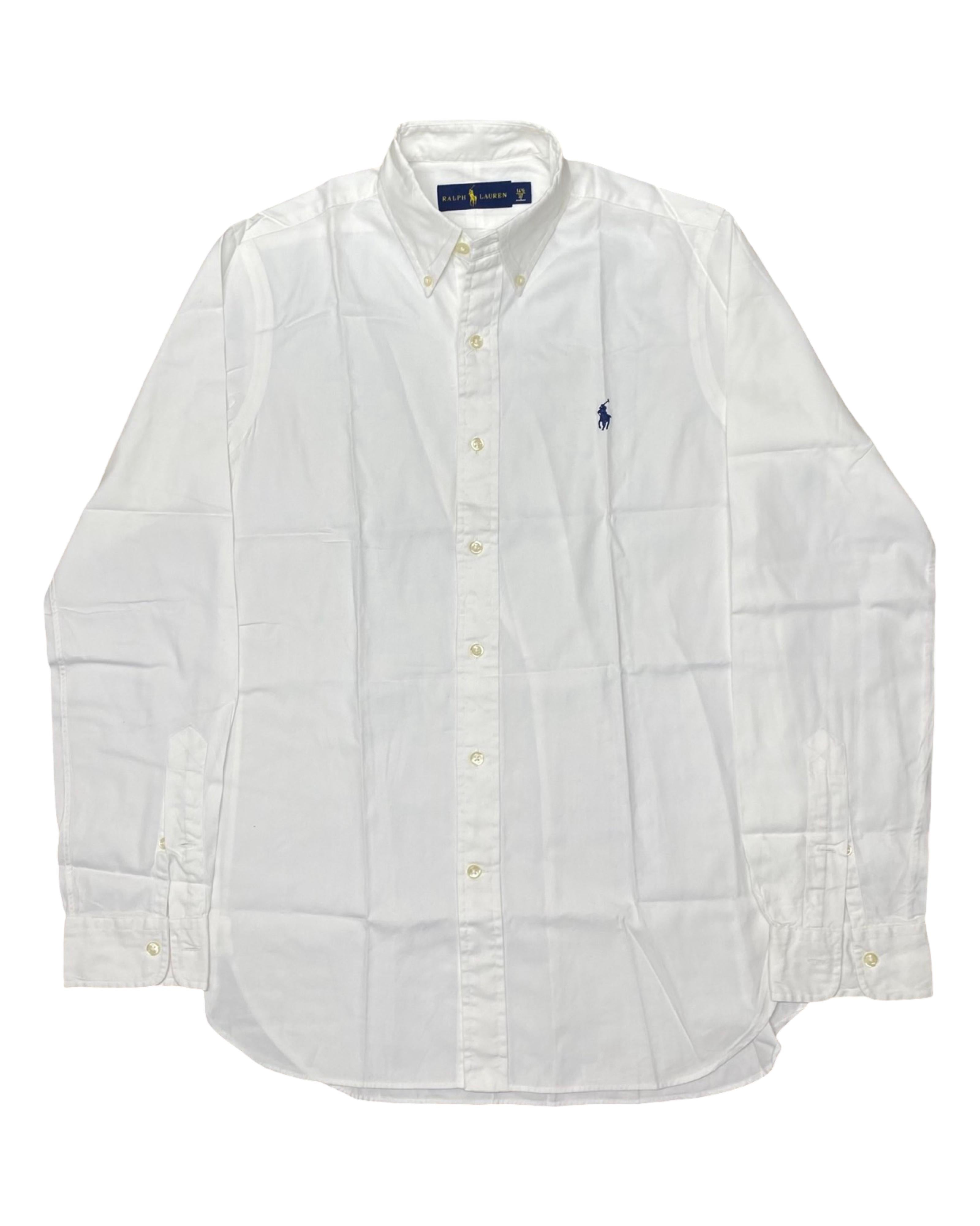 Polo Ralph Lauren White Oxford Shirt | M | Chest 20.5”
