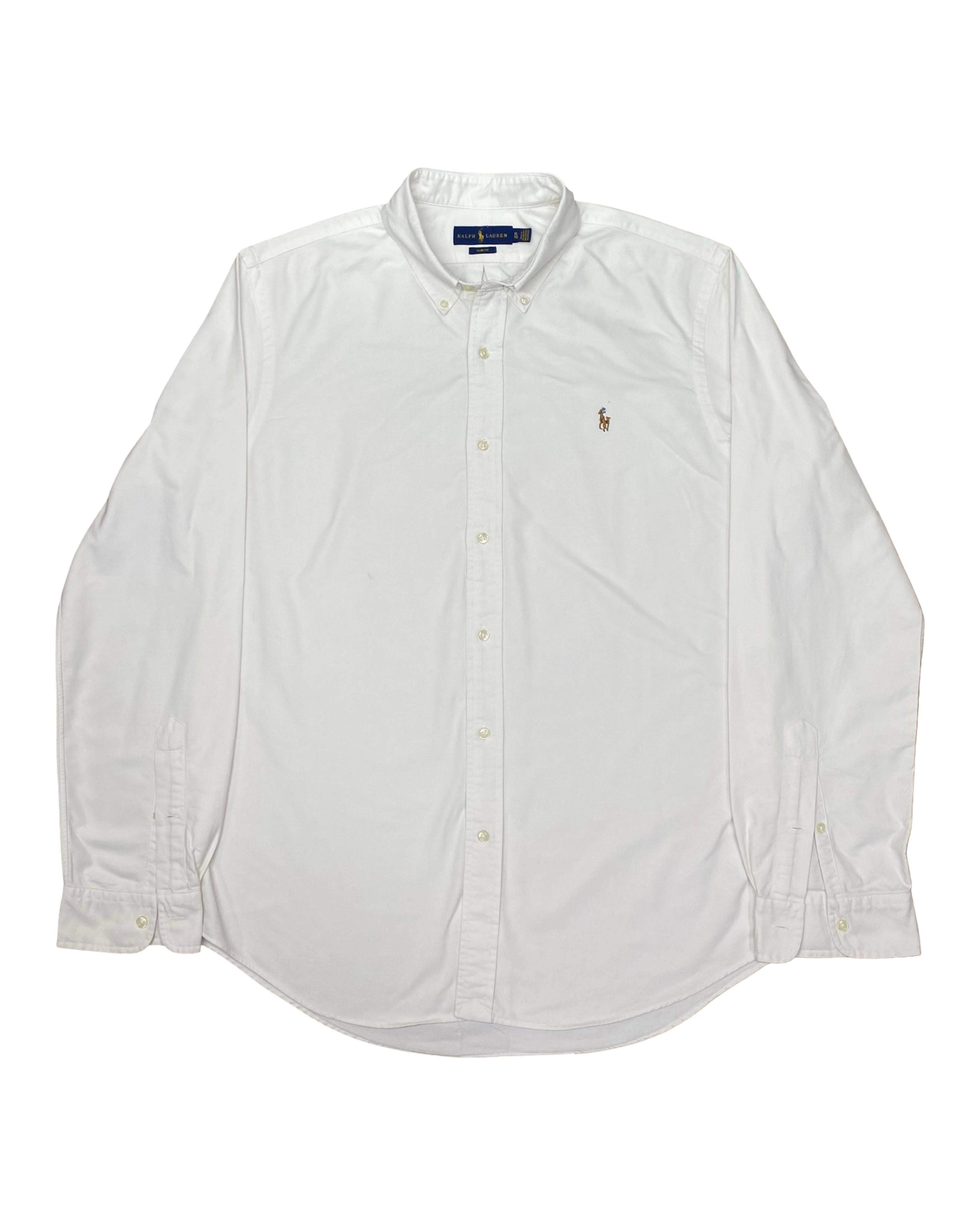 Polo Ralph Lauren White Oxford Shirt | L | Chest 25”