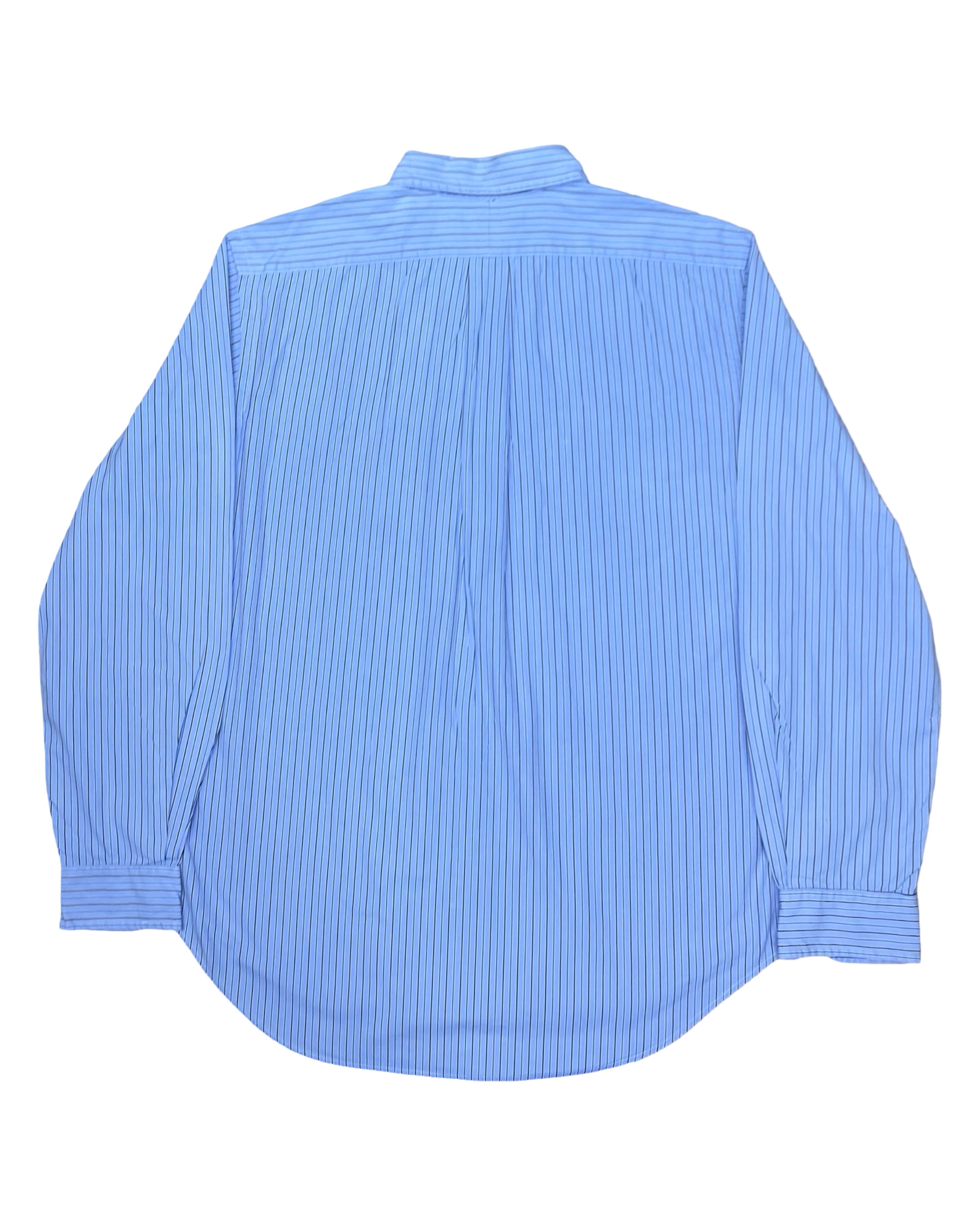 Polo Ralph Lauren Blue Stripe Shirt | L | Chest 23.5”