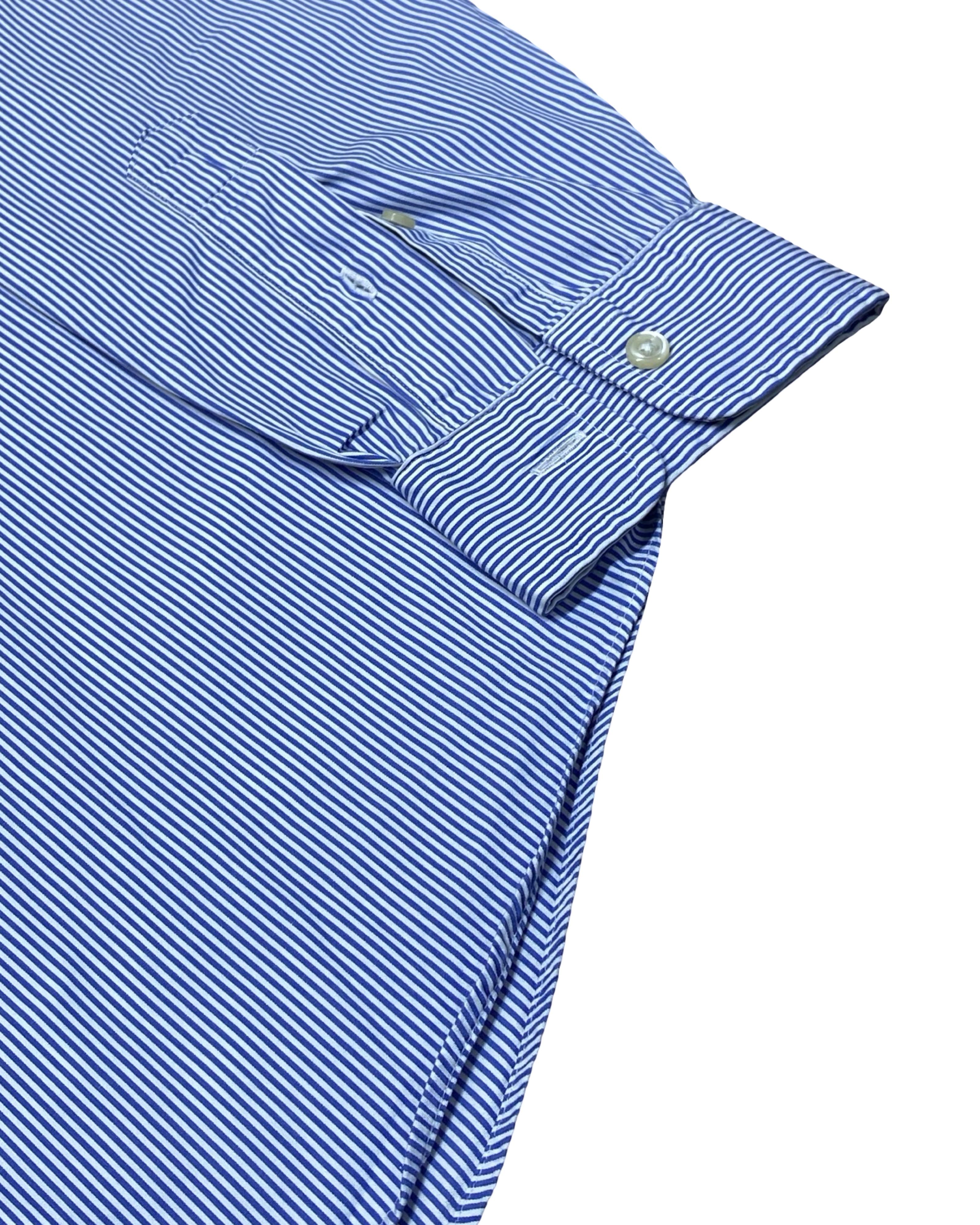 Polo Ralph Lauren Blue Stripe Oxford Shirt | L | Chest 23”