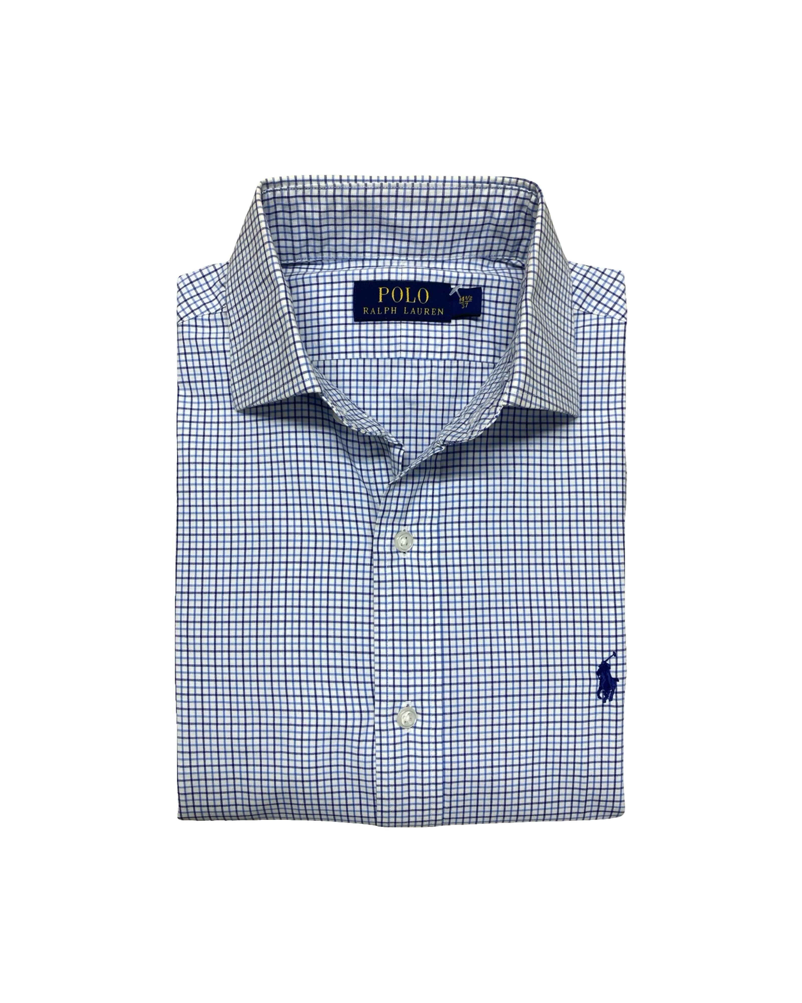 Polo Ralph Lauren Checkered Dress Shirt | Small | Chest 19.5”