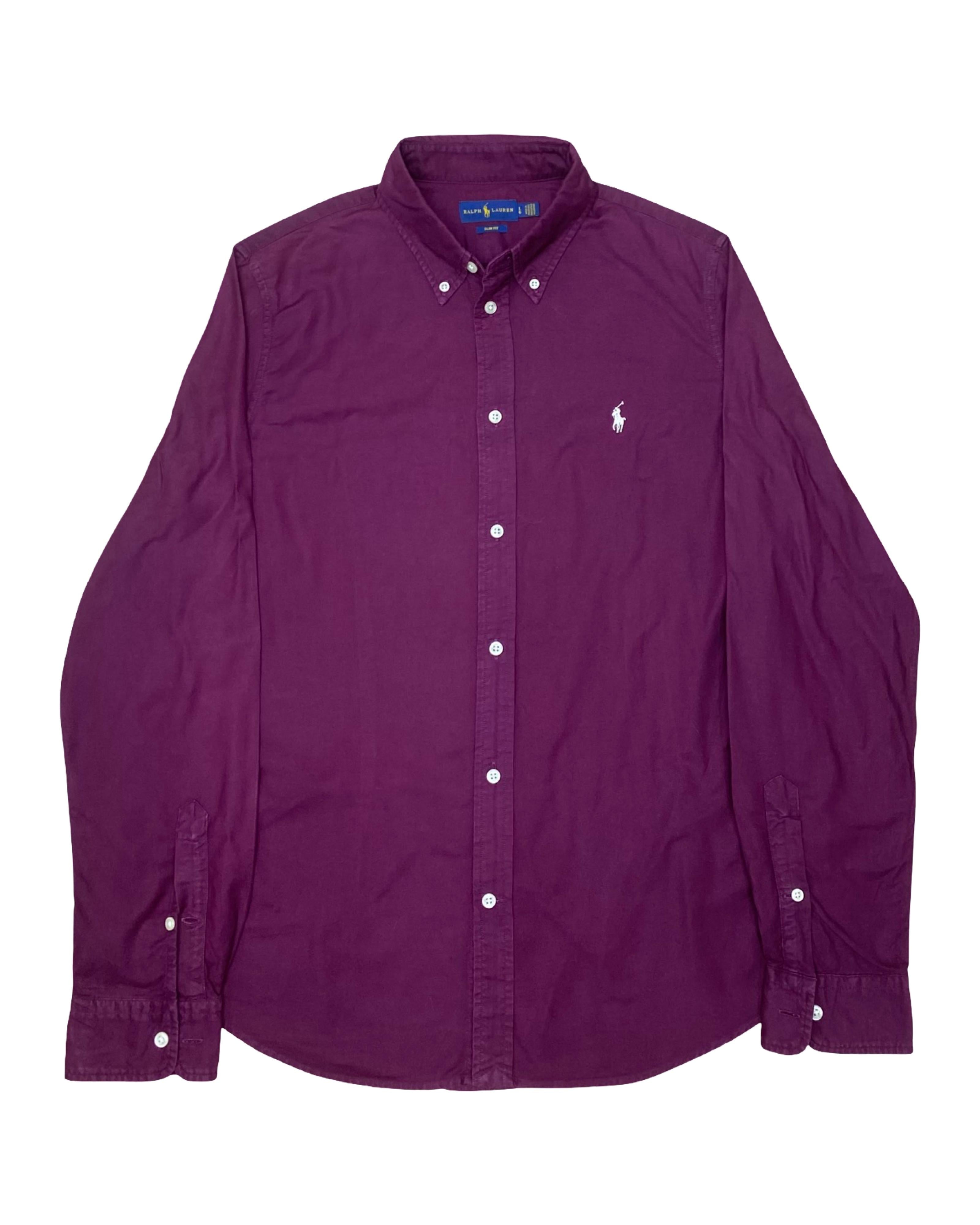 Polo Ralph Lauren Deep Plum Shirt | Medium | Chest 21.5”
