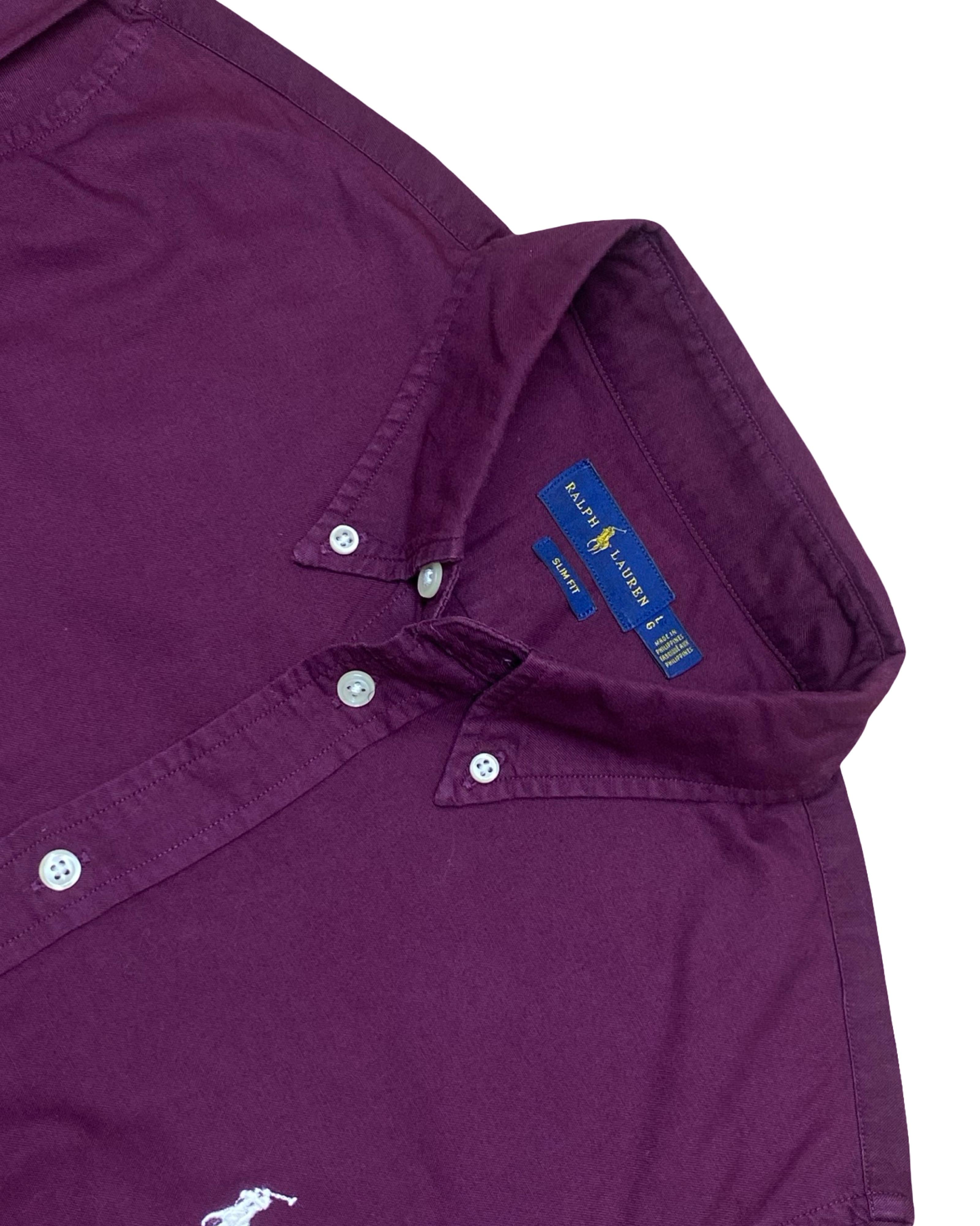 Polo Ralph Lauren Deep Plum Shirt | Medium | Chest 21.5”