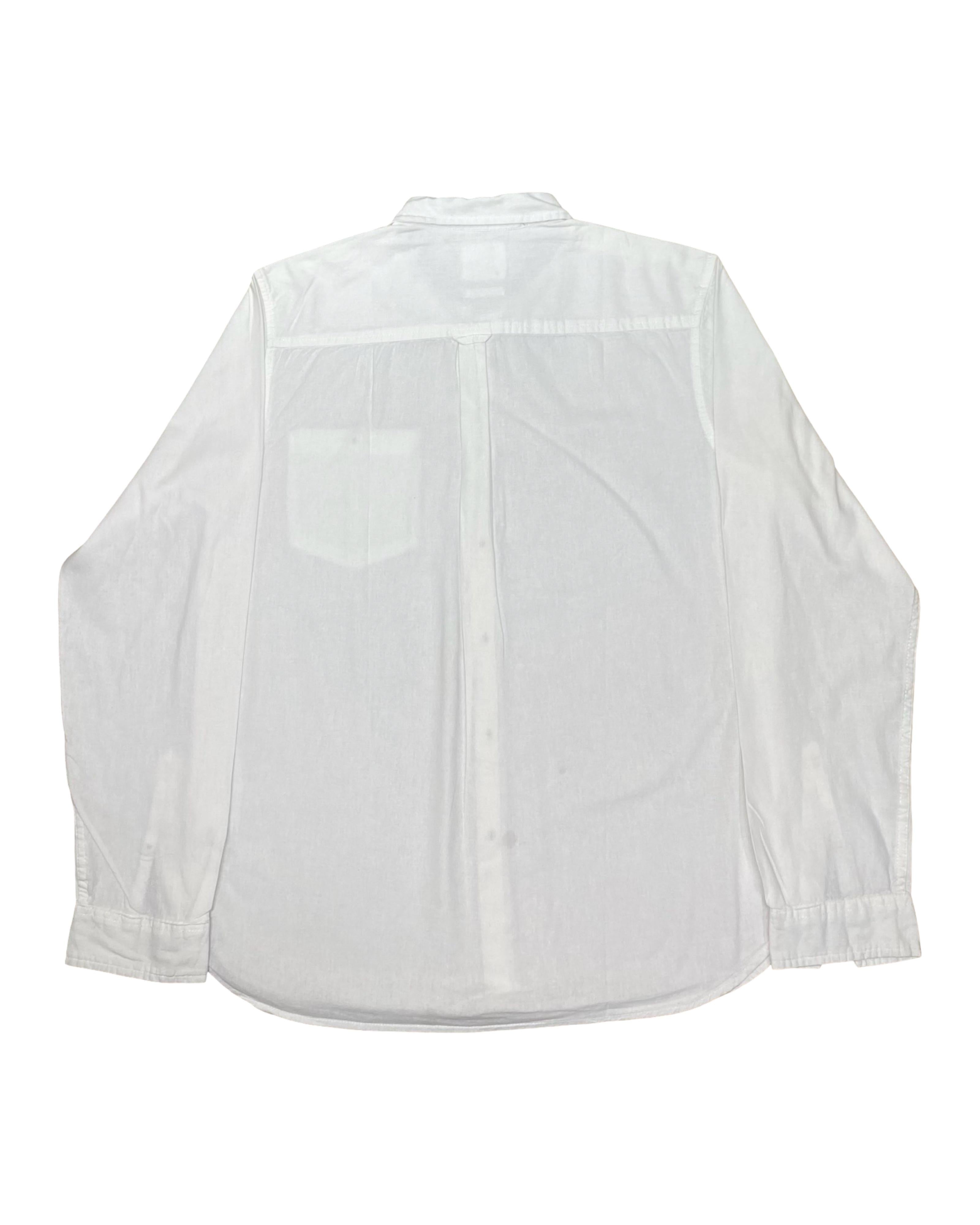 Cedar Wood State White Cotton Shirt | Medium | Chest 21.5”