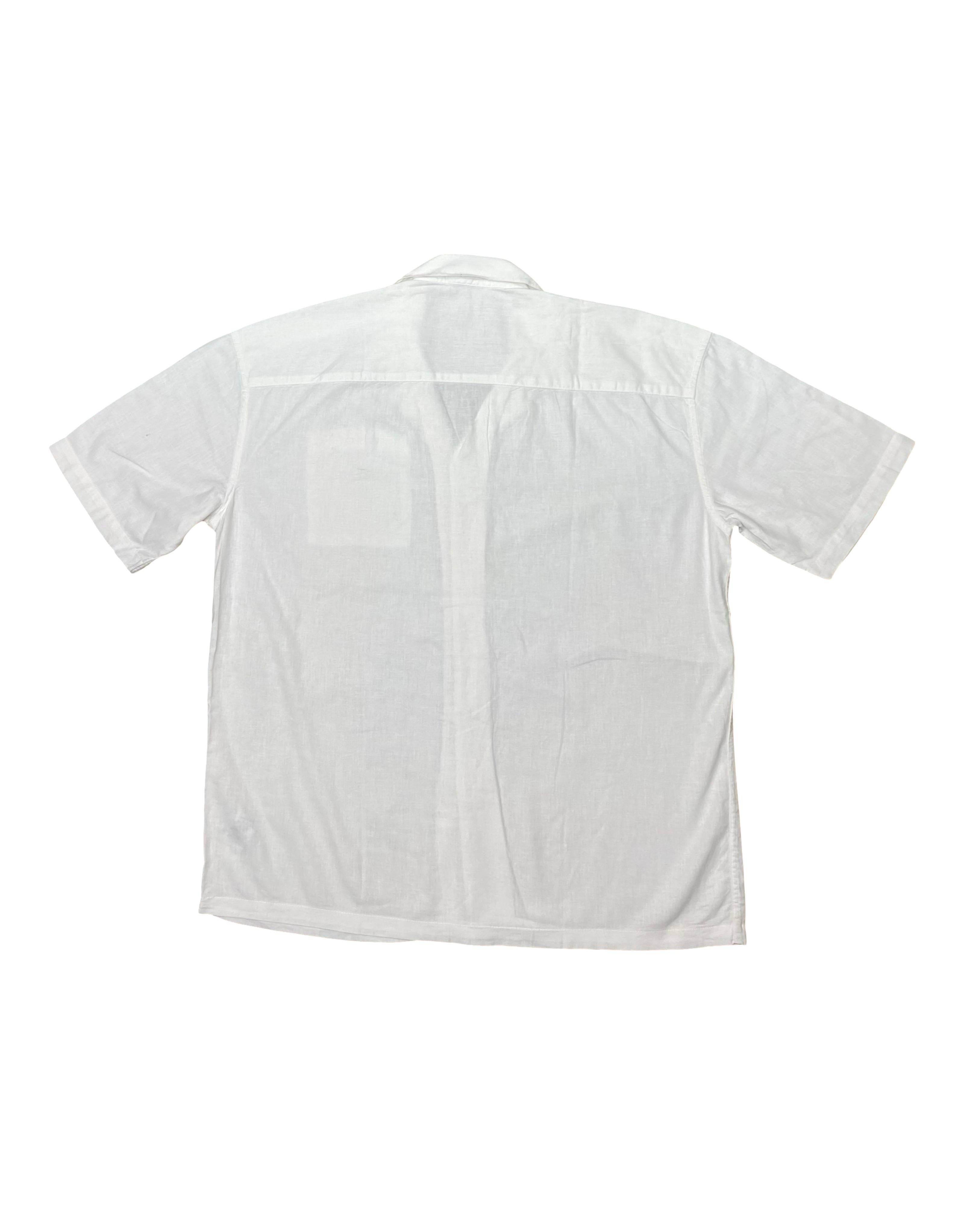 New Look White Linen Shirt | Large | Chest 24”