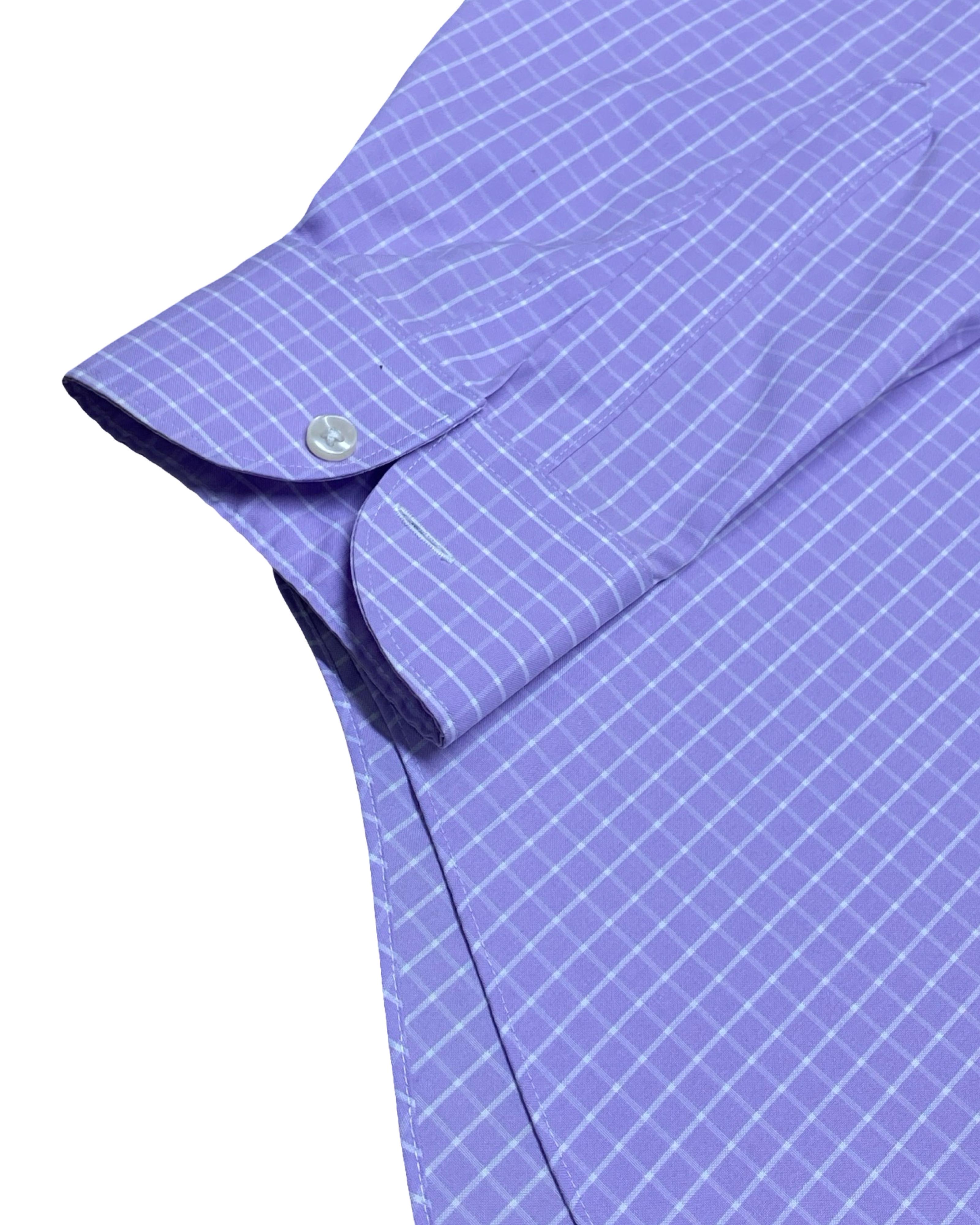 Charles Tyrwhitt Purple Check Shirt | XL | Chest 25.5”