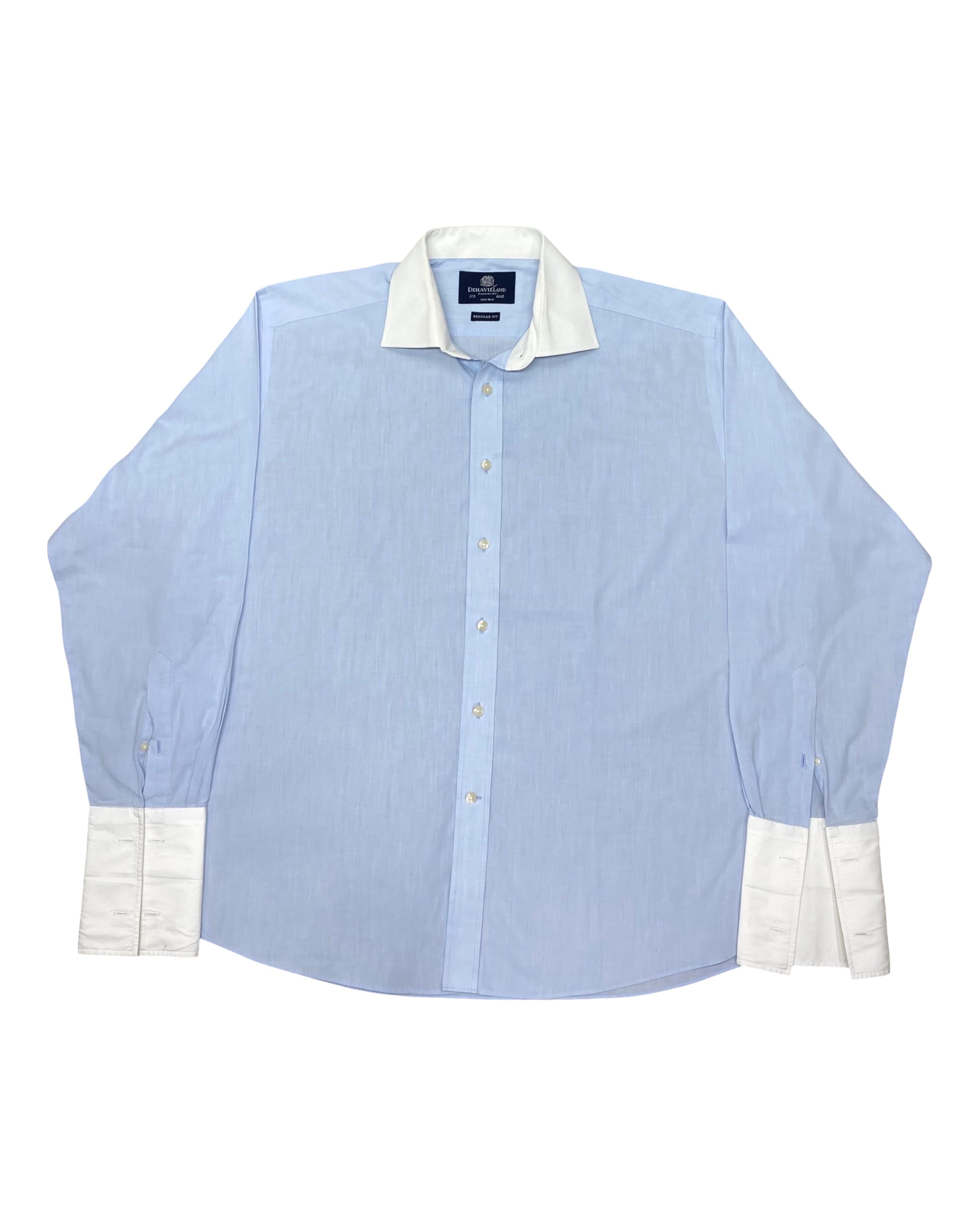 Dehavilland Contrast Collar Shirt | XXL | Chest 27.5”