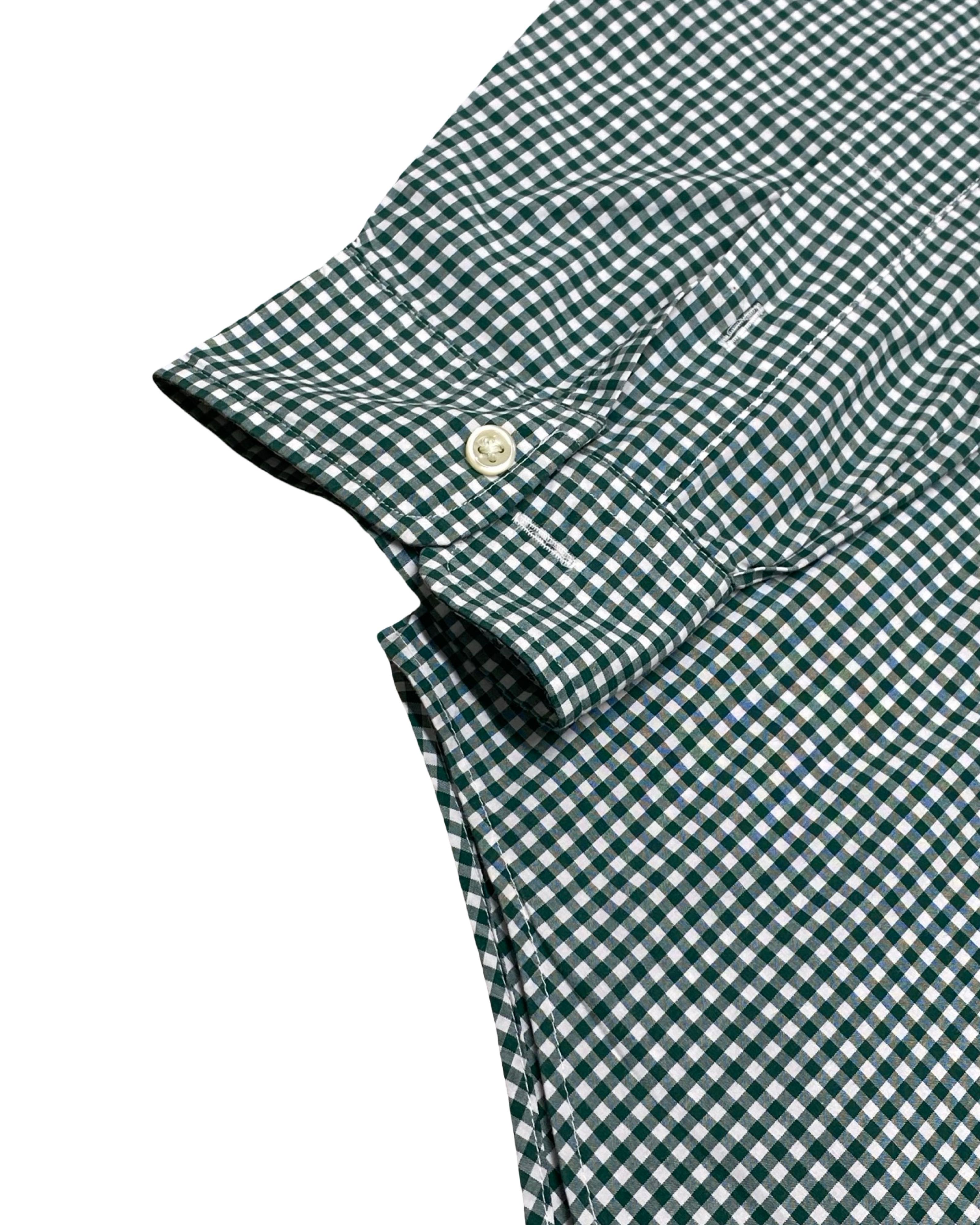 Ralph Lauren Green Gingham Check Shirt | Medium | Chest 23.5”