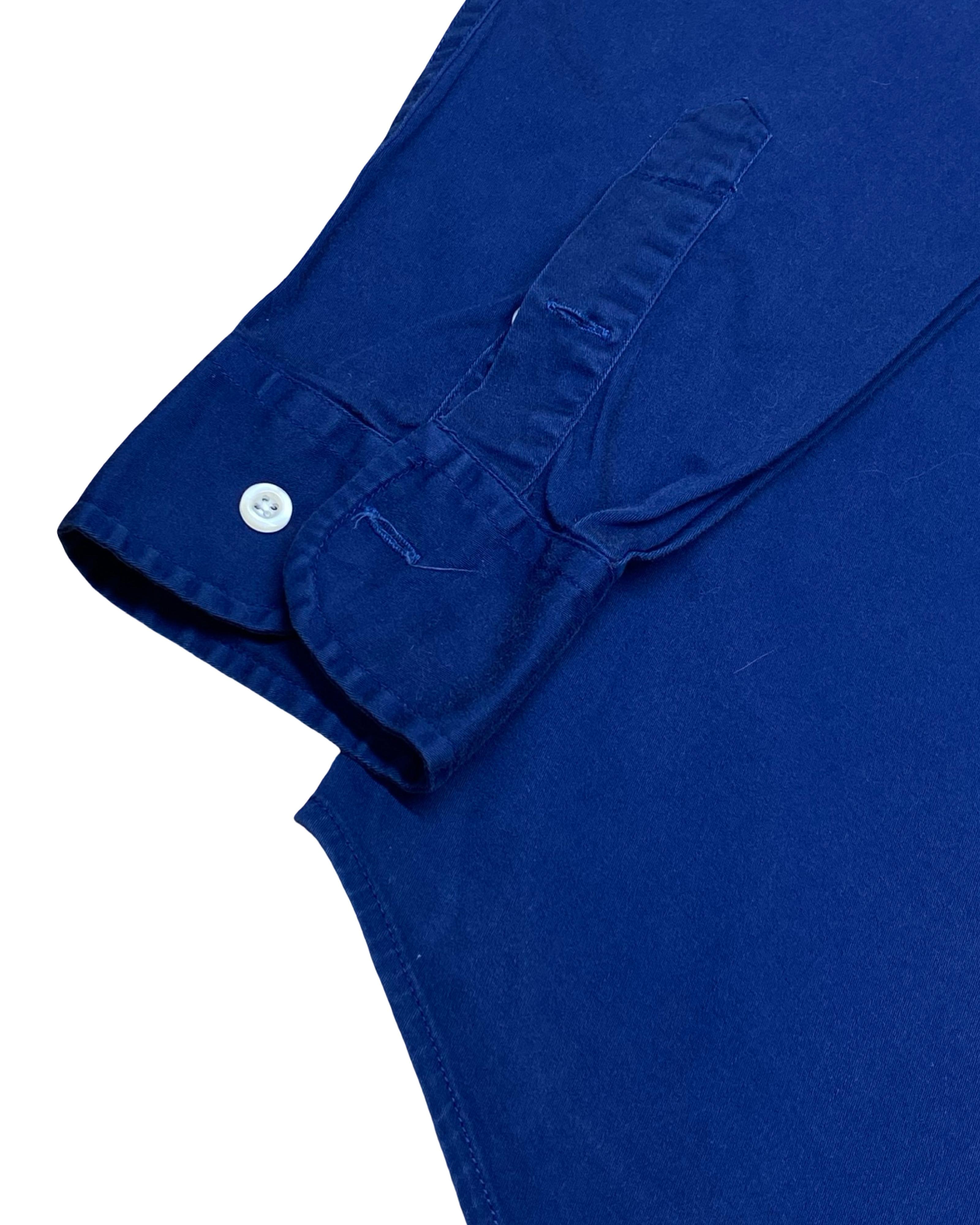 Ralph Lauren Navy Oxford Shirt | Large | Chest 22.5”