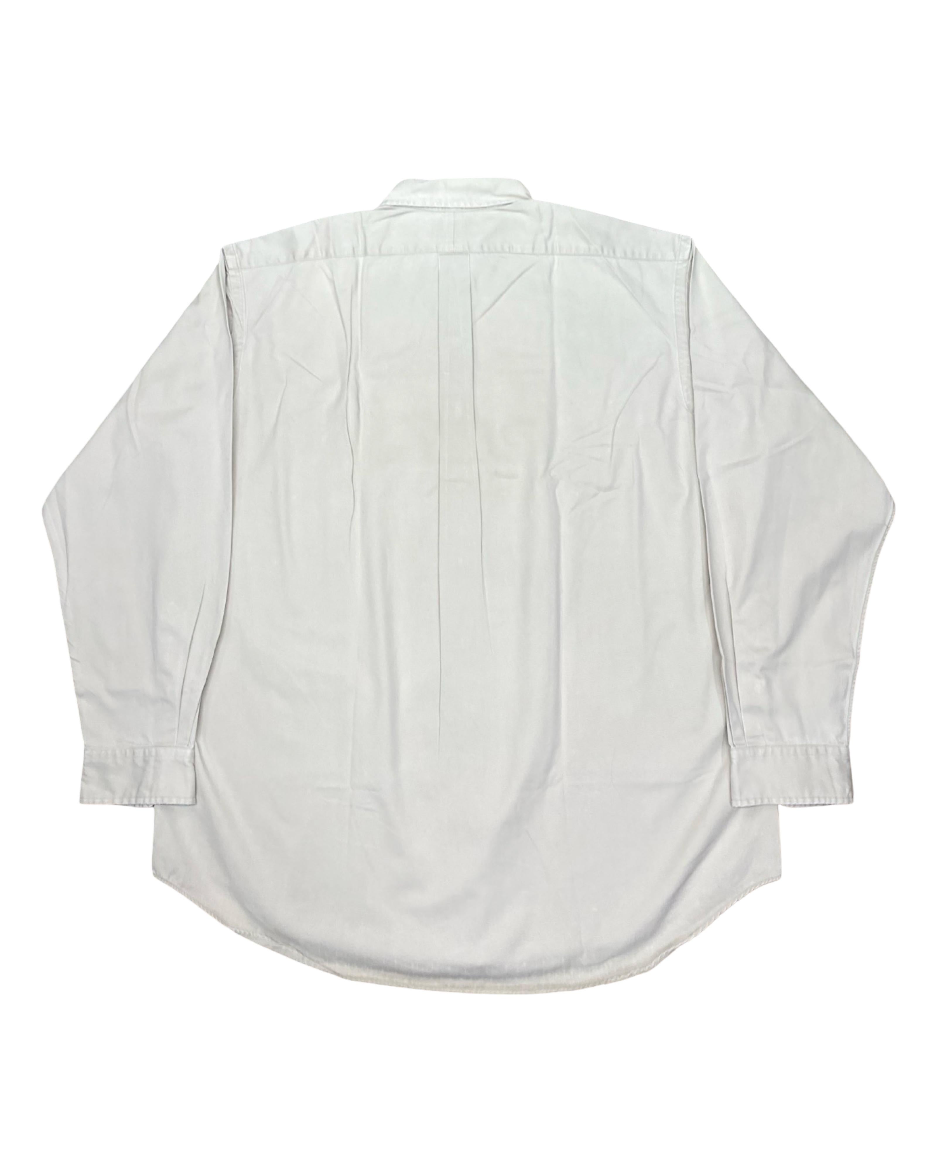 Ralph Lauren White Long-Sleeve Shirt | XXL | Chest 28.5”
