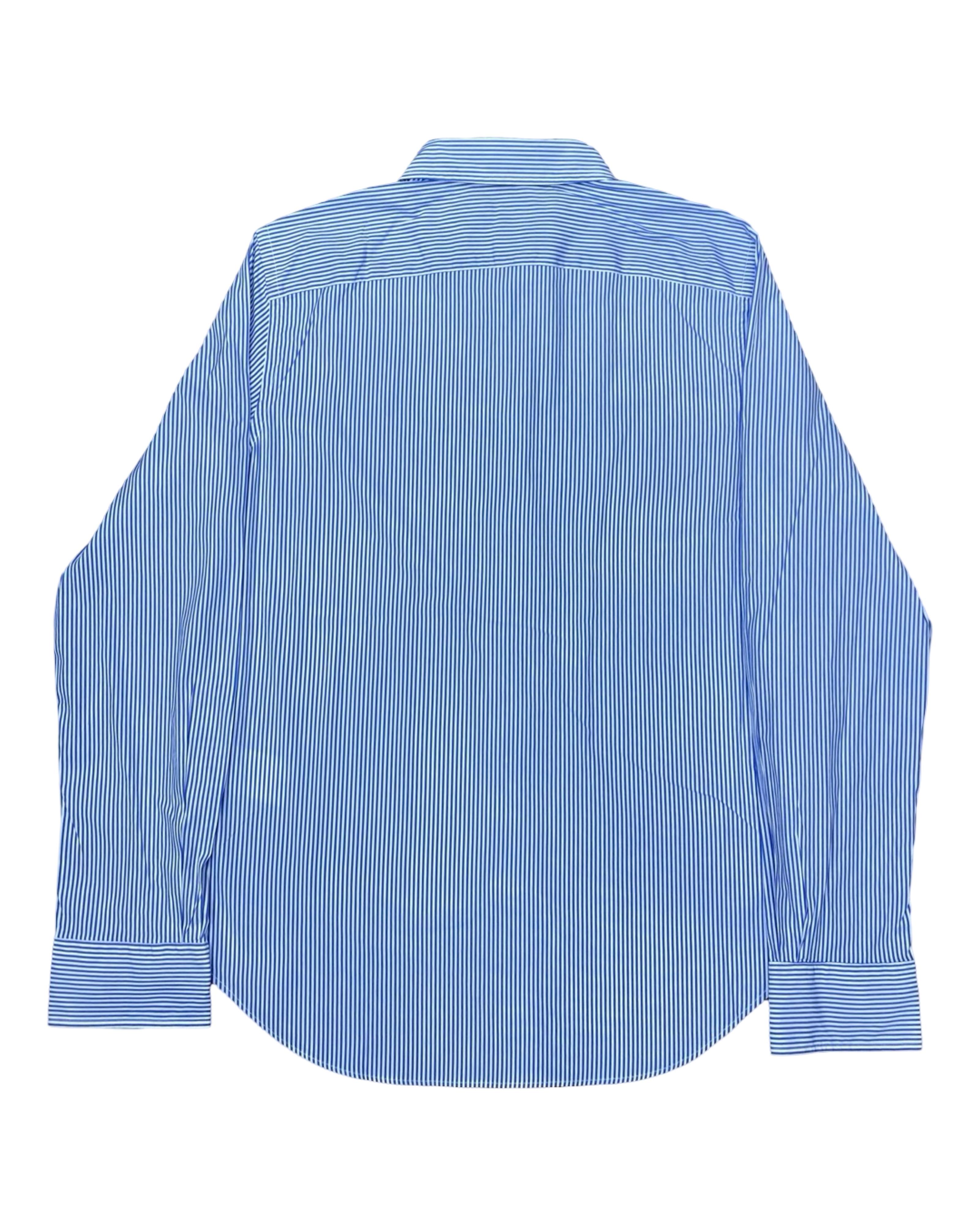 Ralph Lauren Blue Striped Shirt | Small | Chest 20”