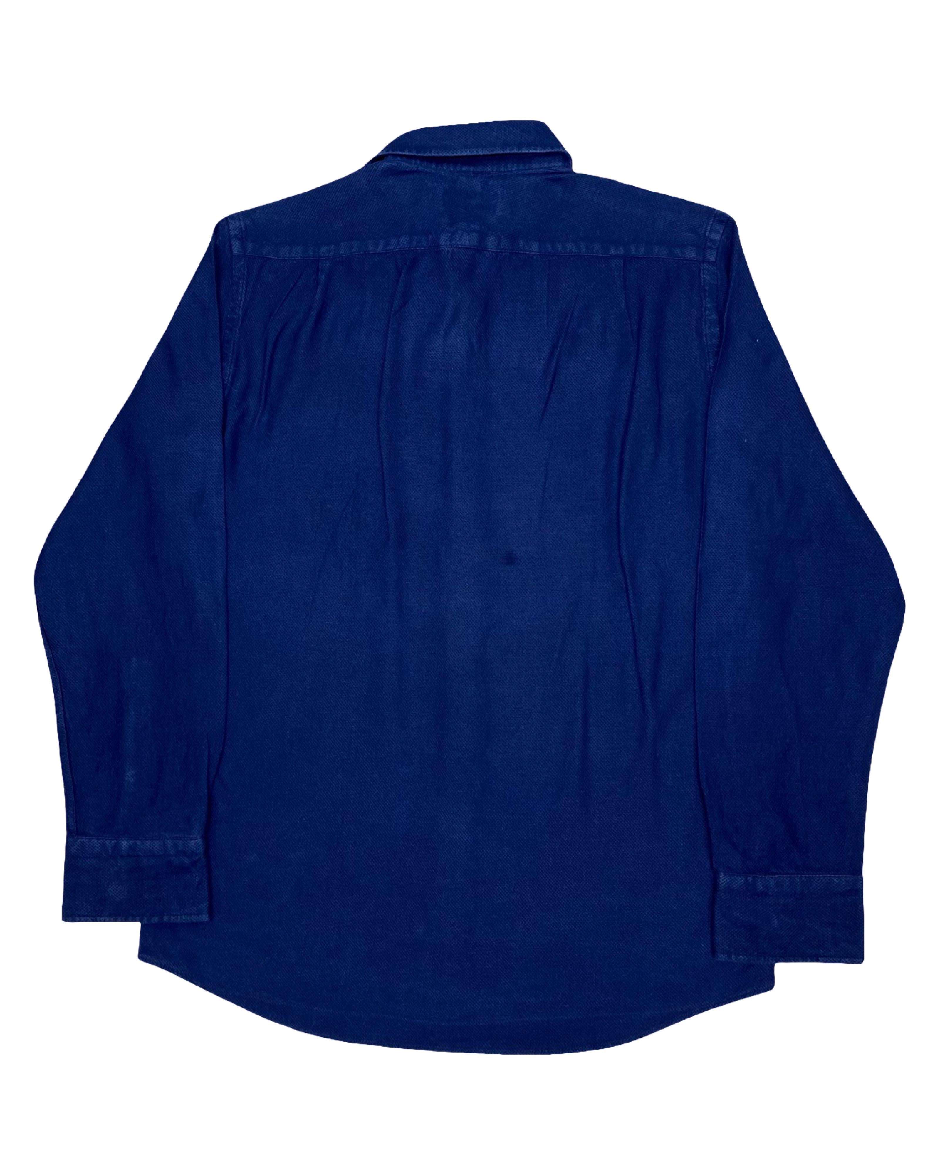 Feraud Navy Formal Shirt | Medium | Chest 20.5”