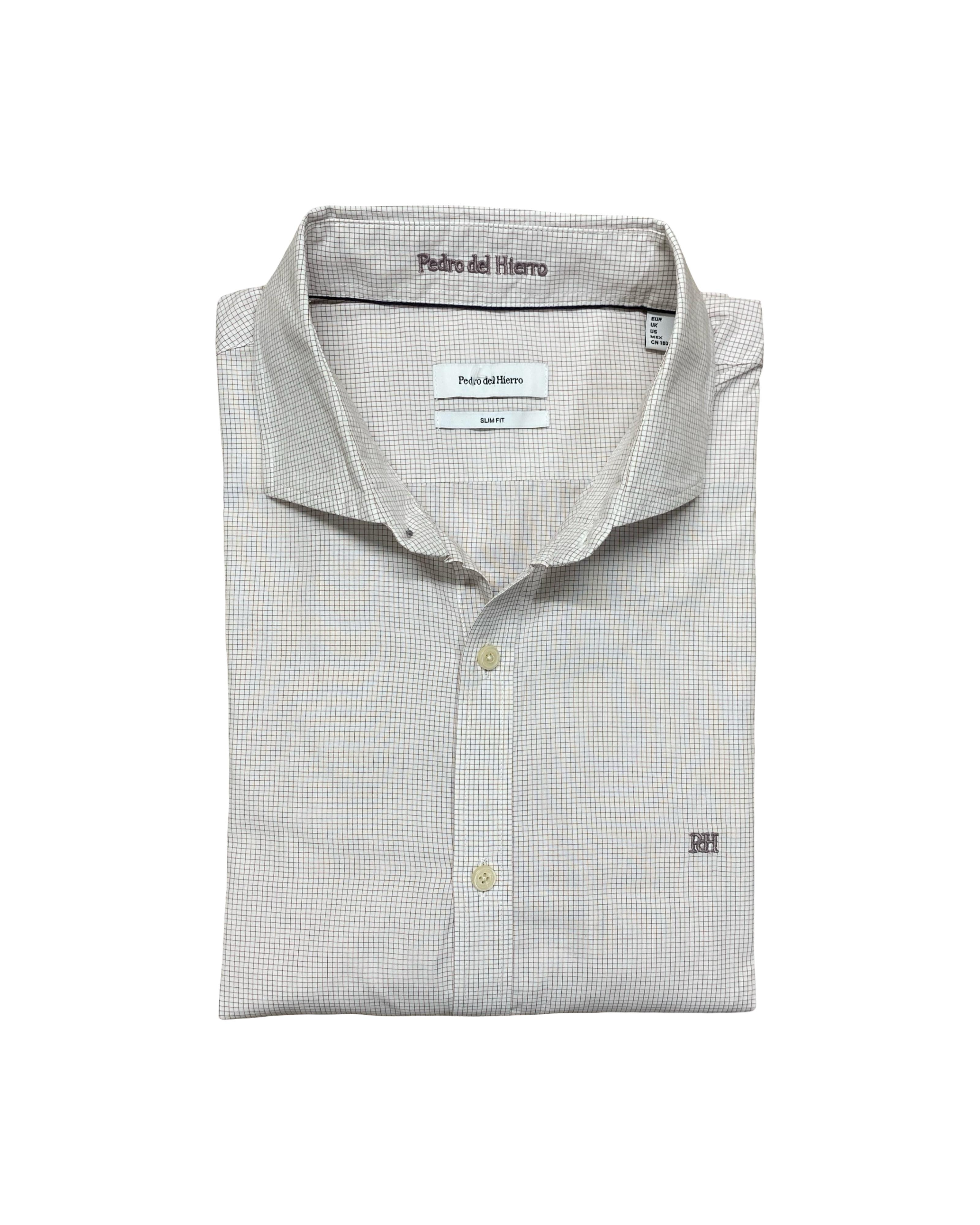 Pedro del Hierro Check Shirt | Medium | Chest 22.5”
