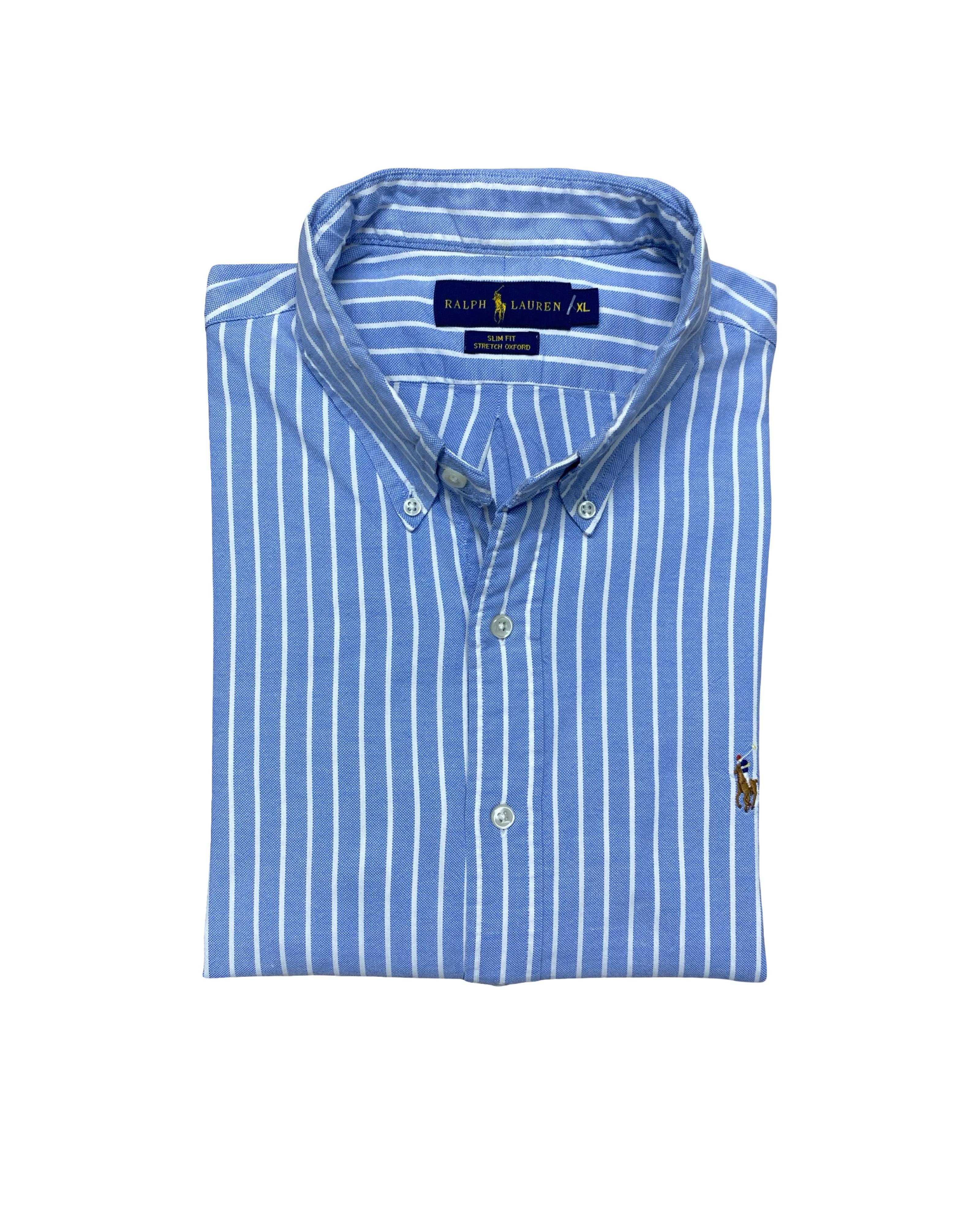 Ralph Lauren Striped Shirt | Large | Chest 24”