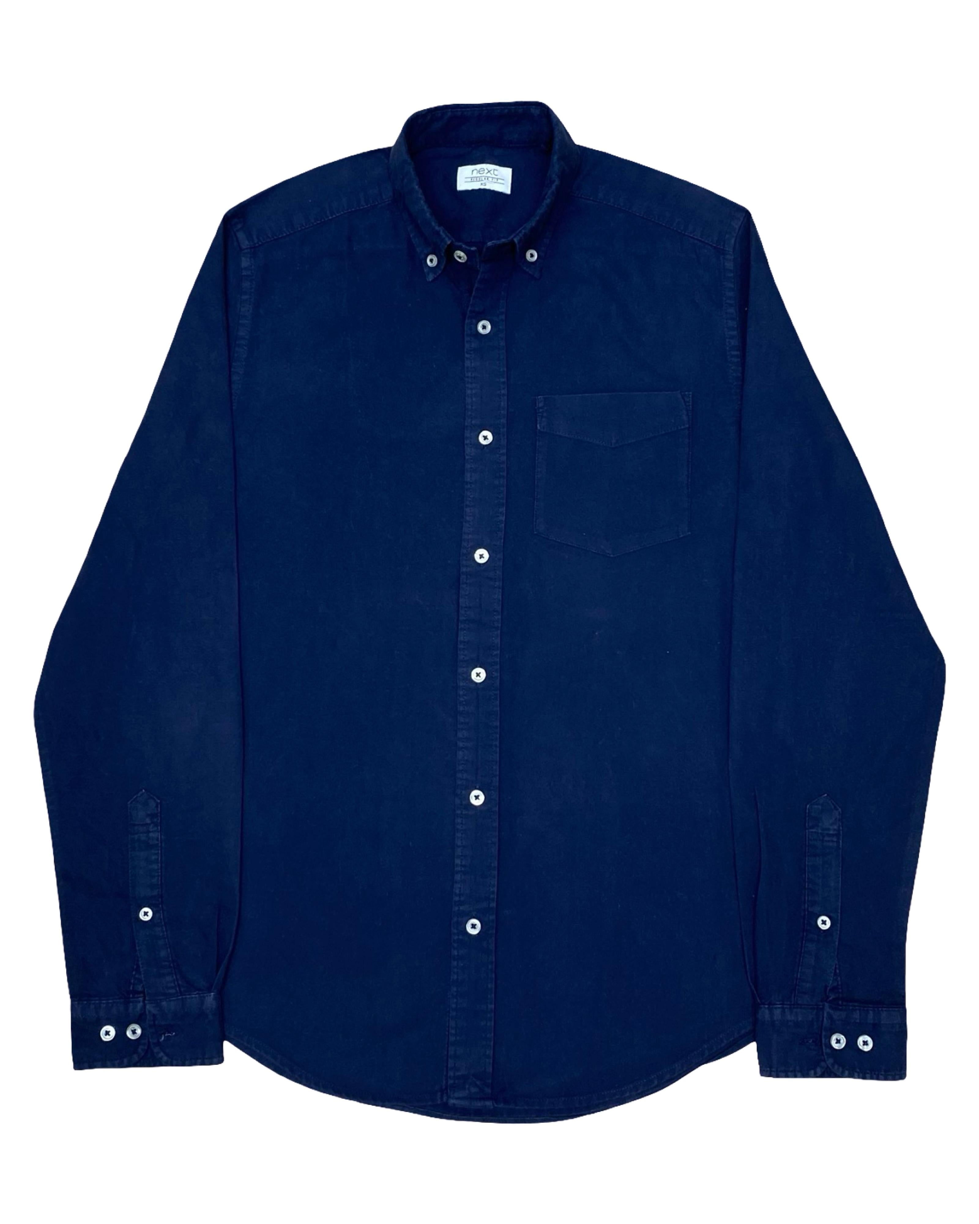 Next Navy Casual Shirt | Small | Chest 19”