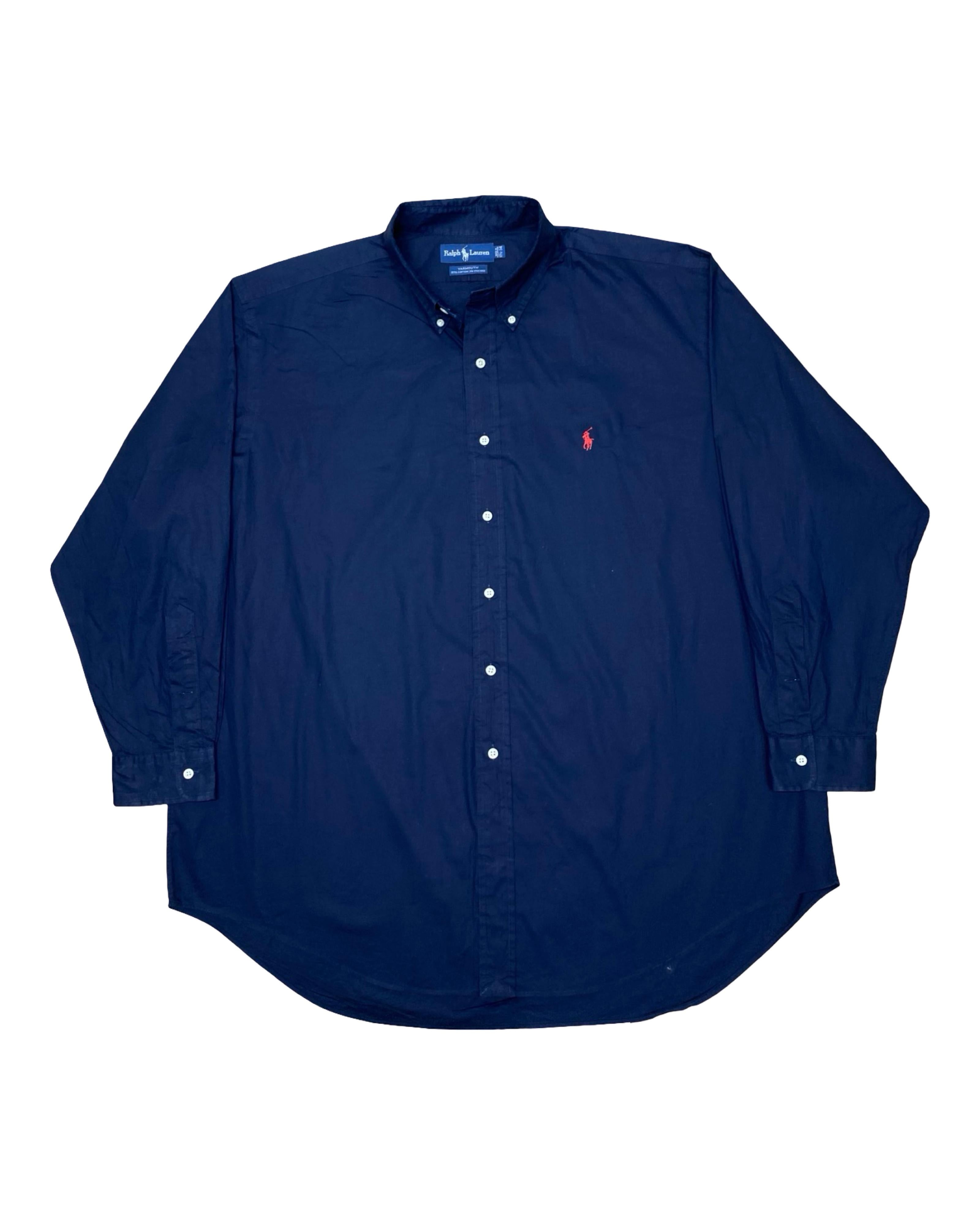 Ralph Lauren Navy Oxford Shirt | XXXL | Chest 31.5”