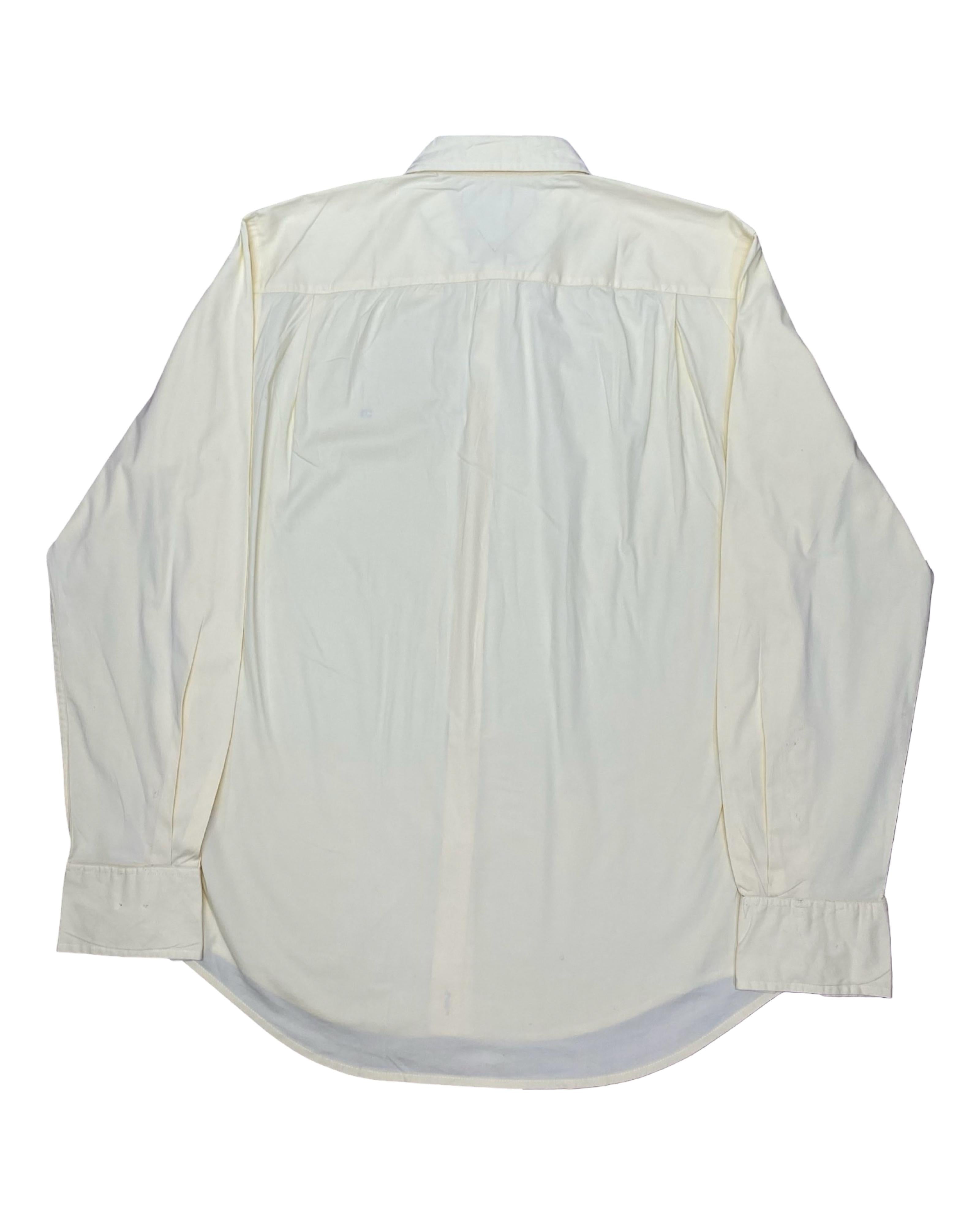 Tommy Hilfiger Cream Dress Shirt | Large | Chest 24”